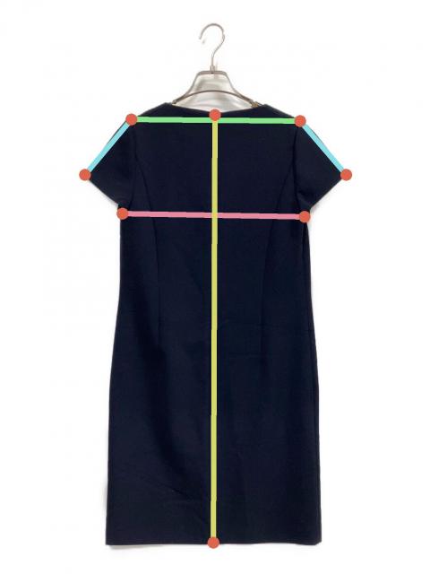 新品タグ付き　BOSS Hugo Boss 半袖ワンピース 36 ネイビー 中古・古着通販】BOSS HUGO BOSS (ボス ヒューゴボス) 切替ワンピース