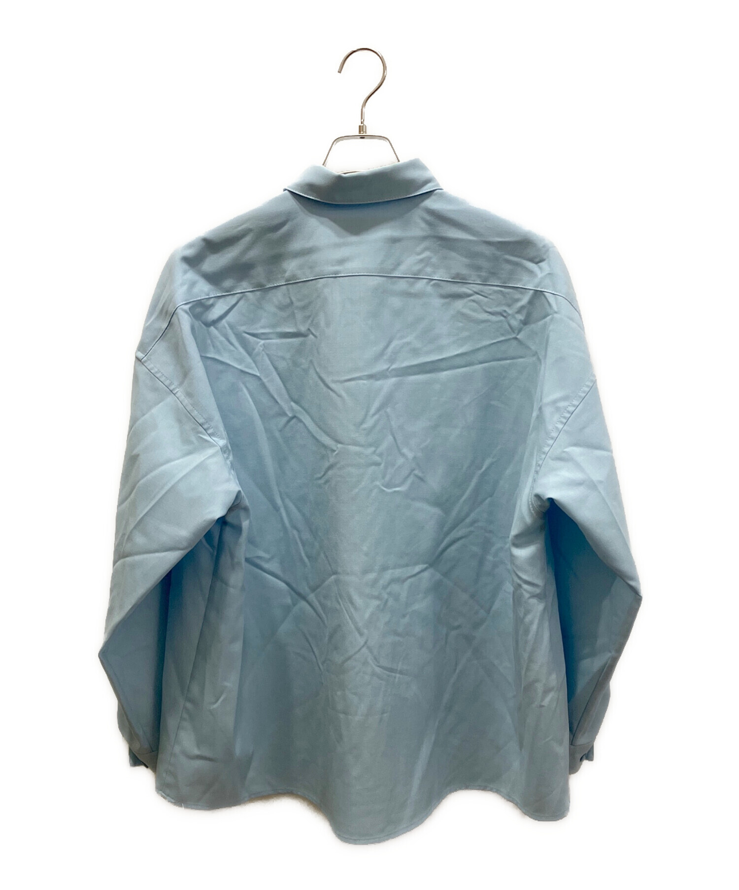未使用マルニ　テクノウール製シャツ　サイズ46 中古・古着通販】MARNI (マルニ) ウールトロピカルシャツ スカイブルー