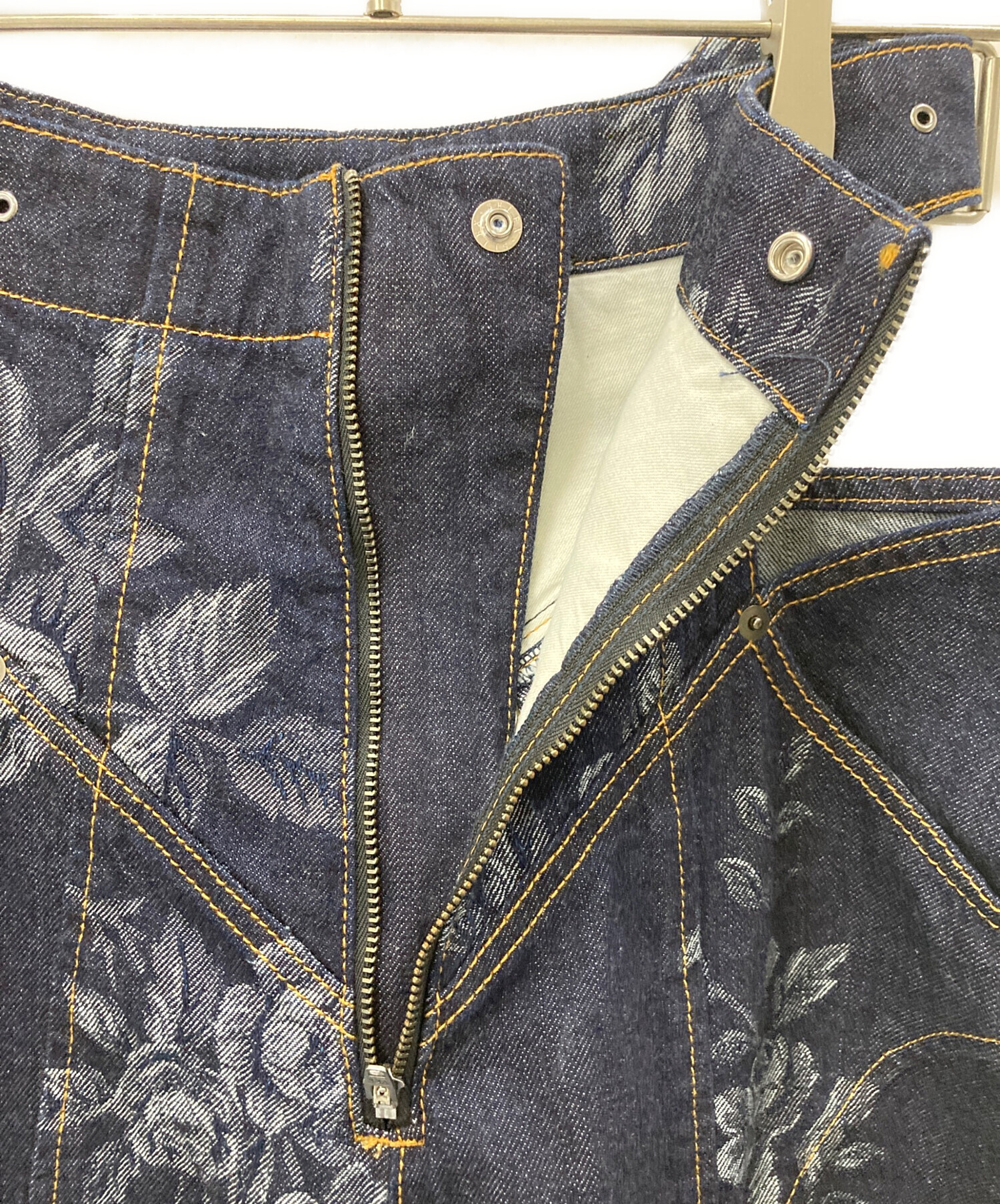 中古・古着通販】FETICO (フェティコ) ROSE DENIM HIGH-WAIST JEANS