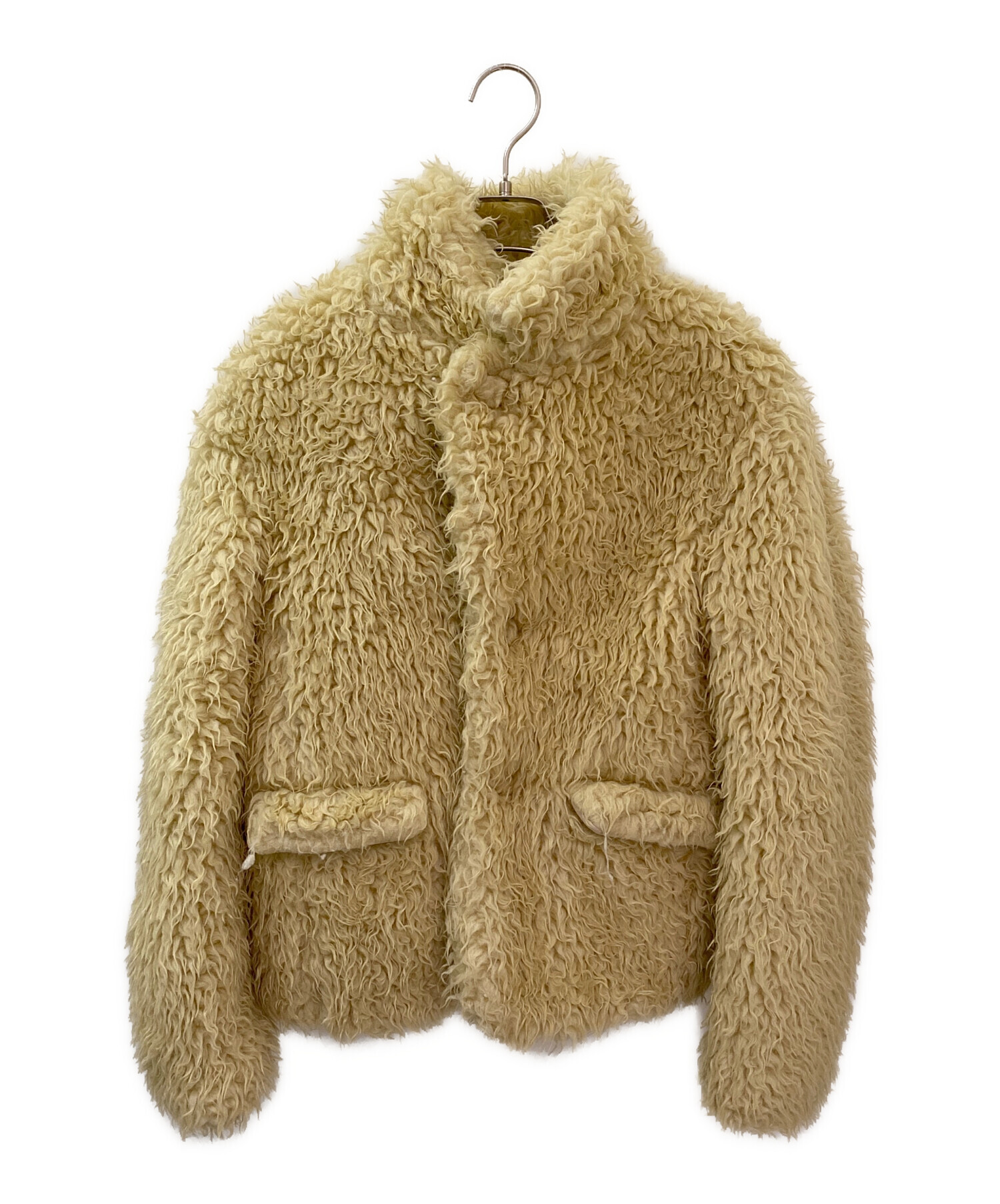 【レア商品】MM6 エムエムシックスメゾンマルジェラレザージャケットファー襟付き レア商品】MM6 エムエムシックスメゾンマルジェラレザー