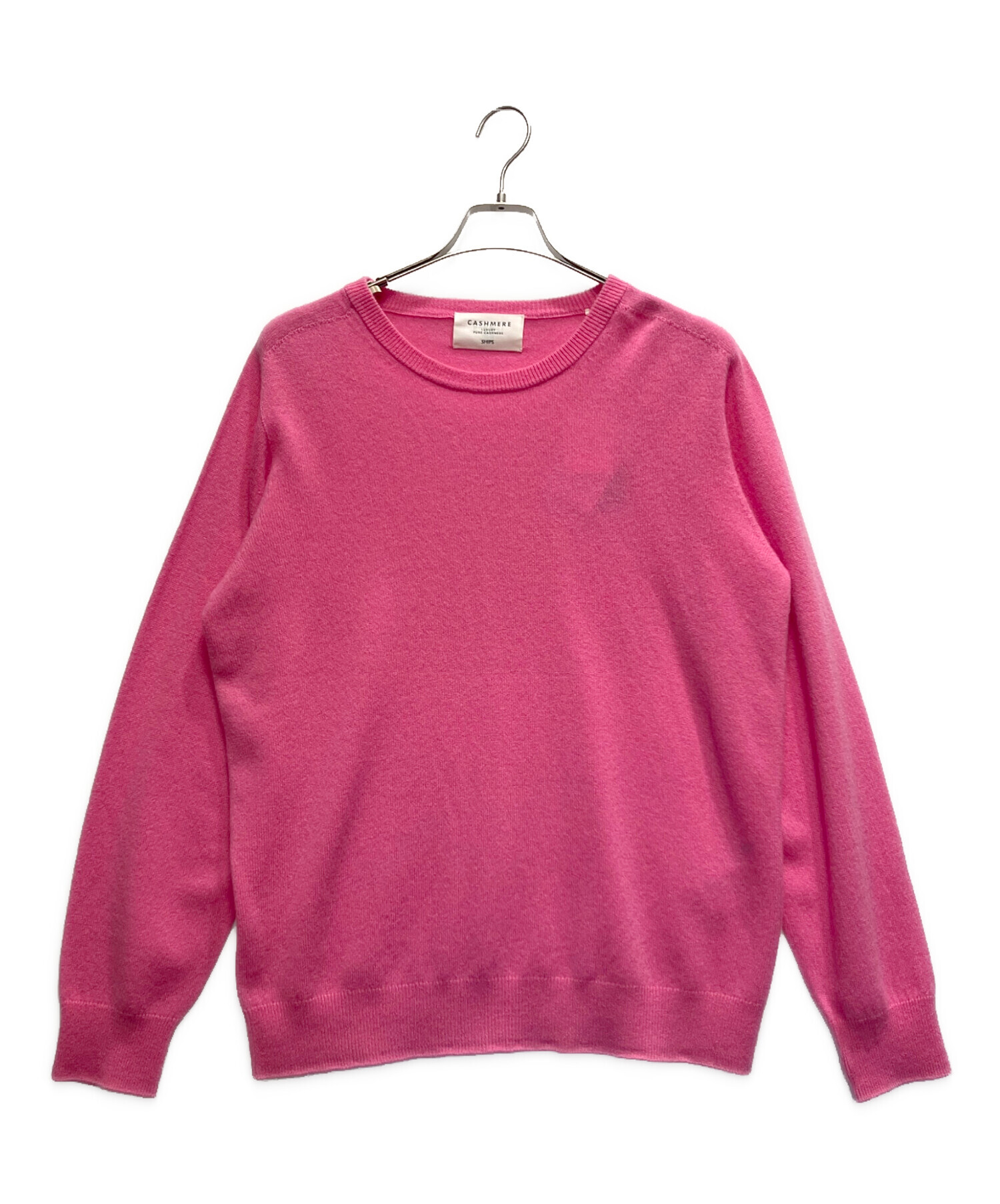 美品 ◆ SHIPS シップス　定価1,5万　ニット　ウール　カシミヤ　ピンク SHIPS（シップス） ニット セーター 「手洗い可能」ウール カシミヤ