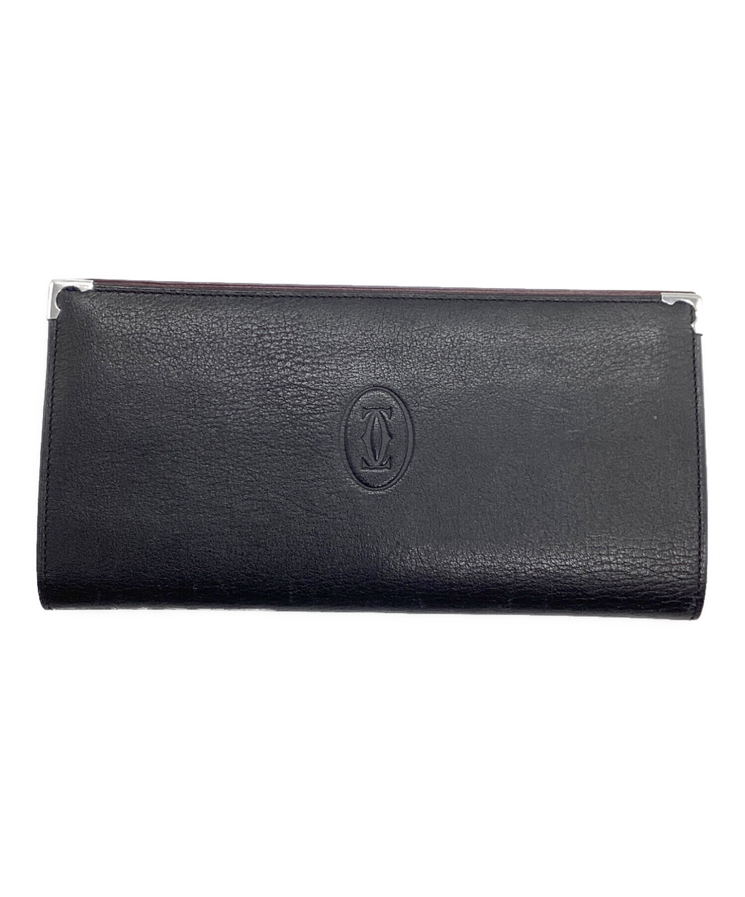 中古・古着通販】Cartier (カルティエ) 長財布 ブラック｜ブランド
