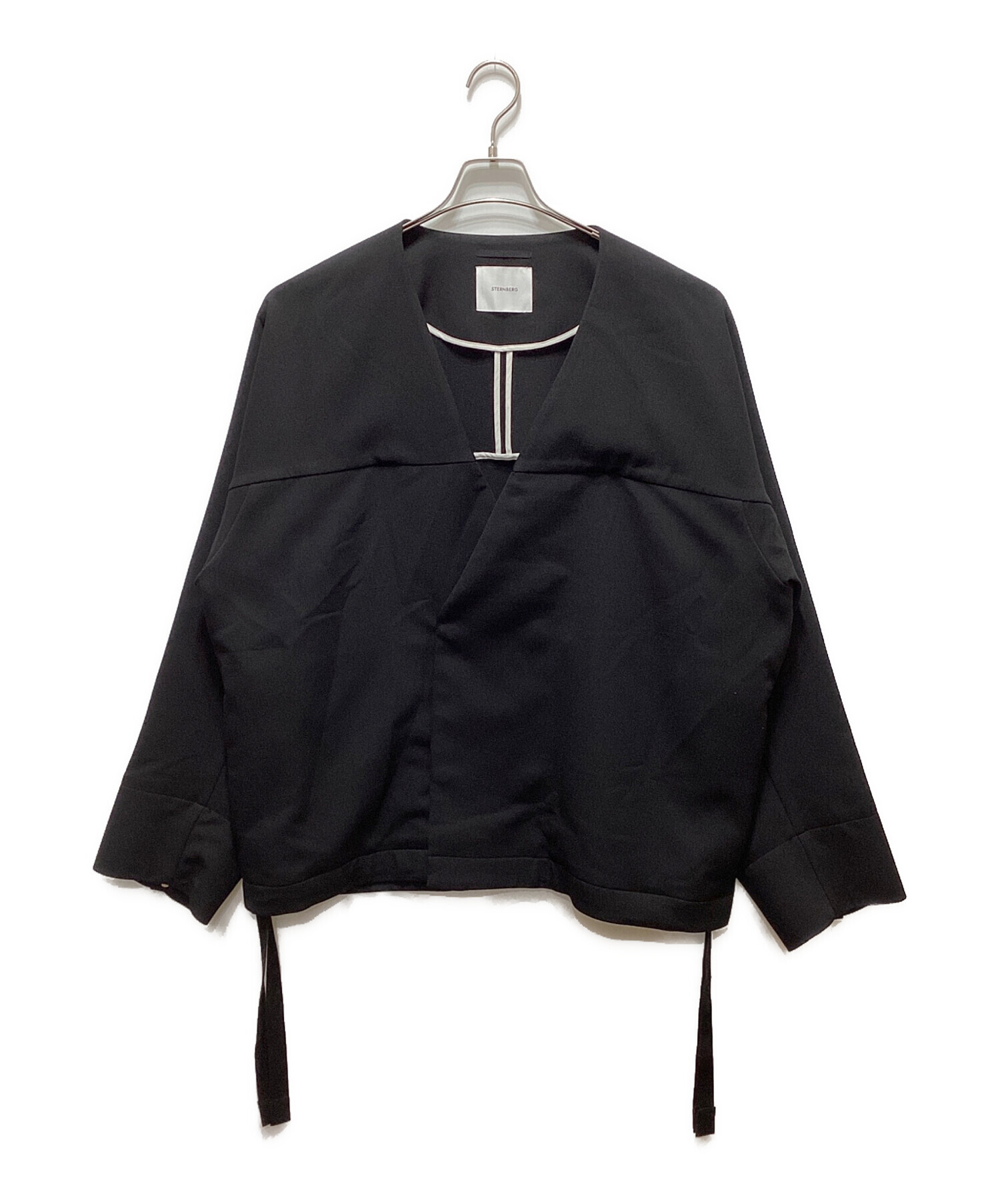 STERNBERG スタンバーグ ベスト M 黒 【古着】【中古】 中古・古着通販】STERNBERG (スタンバーグ) ノーカラージャケット