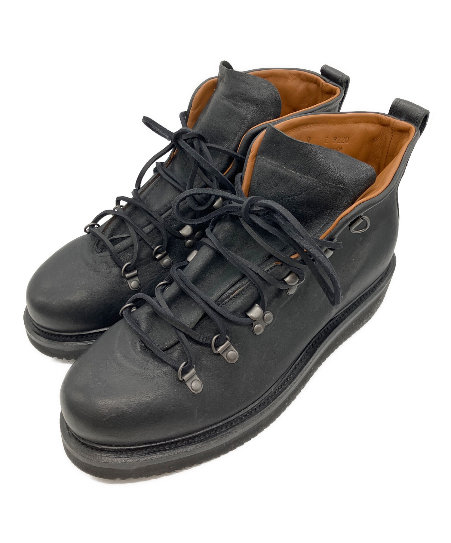 中古・古着通販】VIBERG (ヴィバーグ) Hiker Boots ブラック サイズ:9