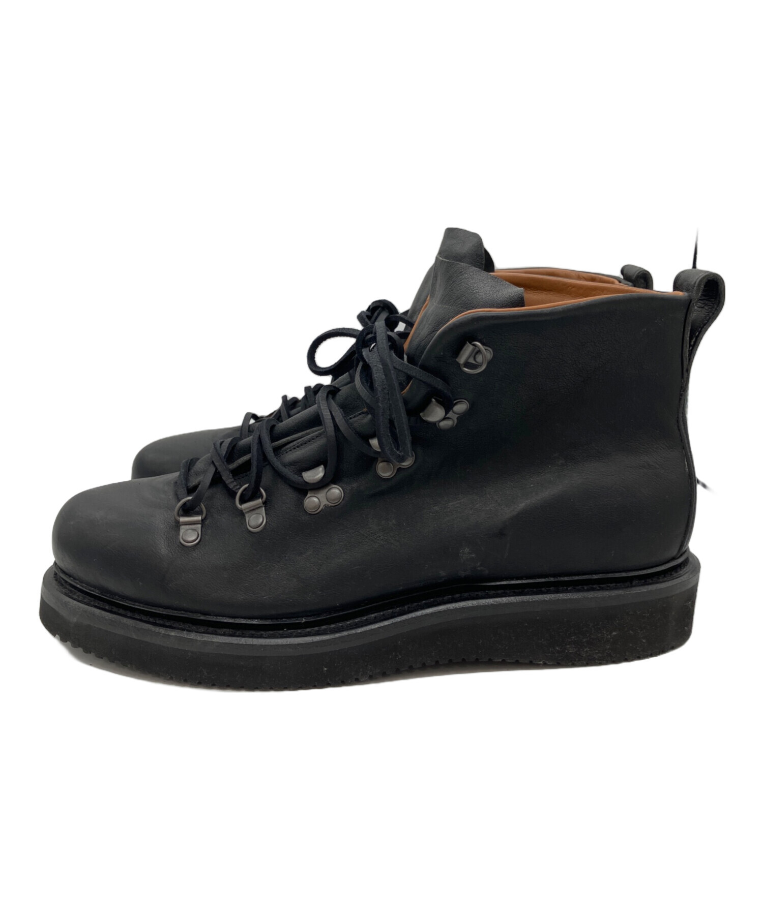 中古・古着通販】VIBERG (ヴィバーグ) Hiker Boots ブラック サイズ:9