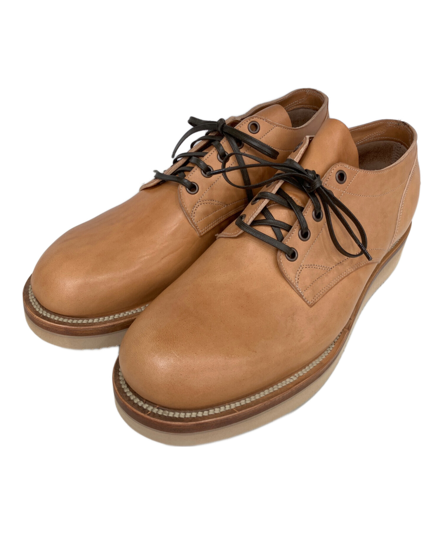 VIBERG ヴィバーグ ビジネス・ドレスシューズ メンズ 【古着】【中古】 中古・古着通販】VIBERG (ヴィバーグ) 145 OXFORD ベージュ サイズ:9.5