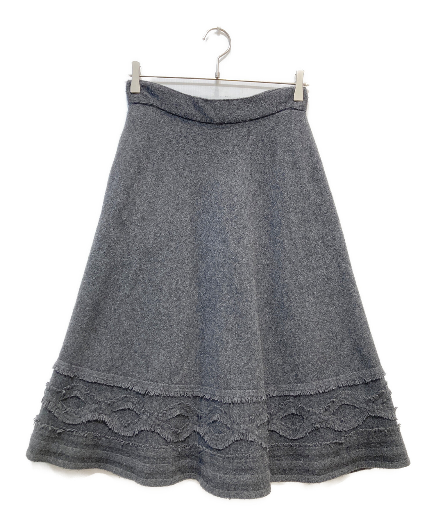 中古・古着通販】FOXEY (フォクシー) スカート グレー サイズ:38