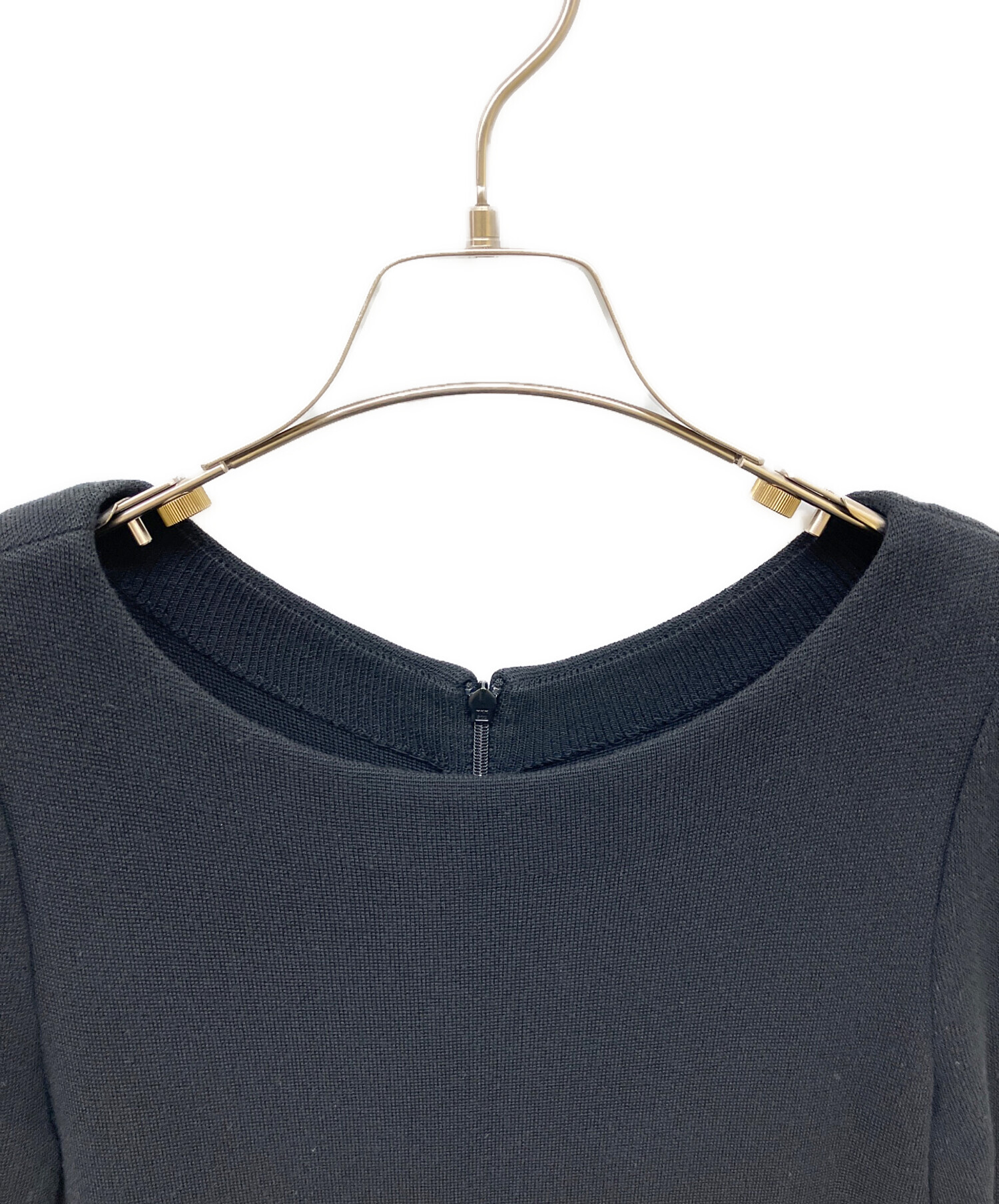 中古・古着通販】FOXEY (フォクシー) ニットワンピース ブラック