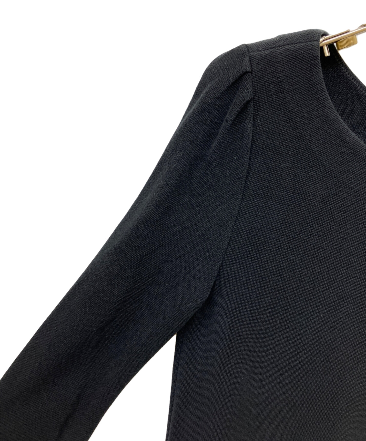 中古・古着通販】FOXEY (フォクシー) ニットワンピース ブラック