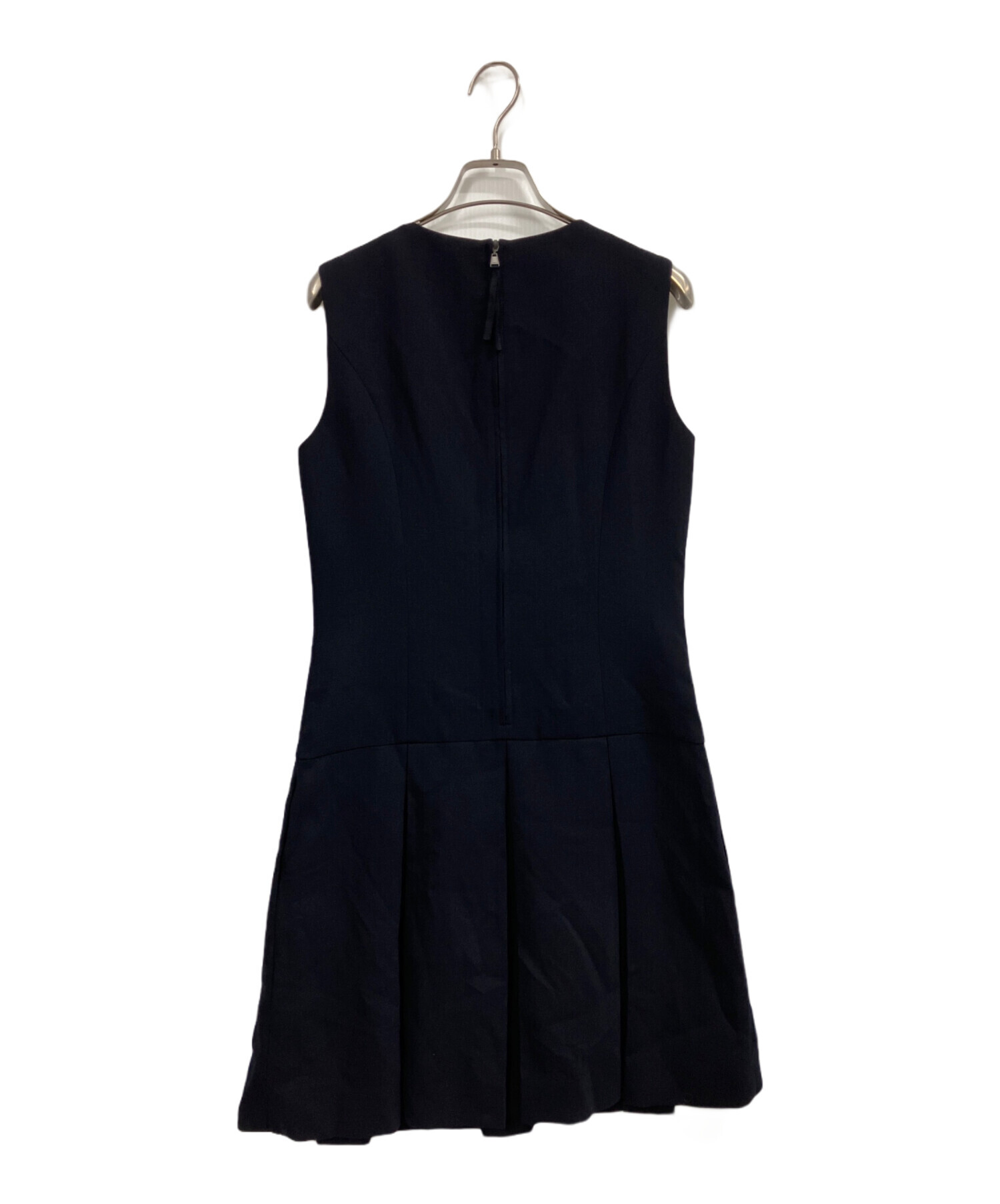 【中古】FOXEY フォクシー ワンピース ネイビー ワンピース 38サイズ 中古・古着通販】FOXEY (フォクシー) Dress TWIGGY（ツイギー