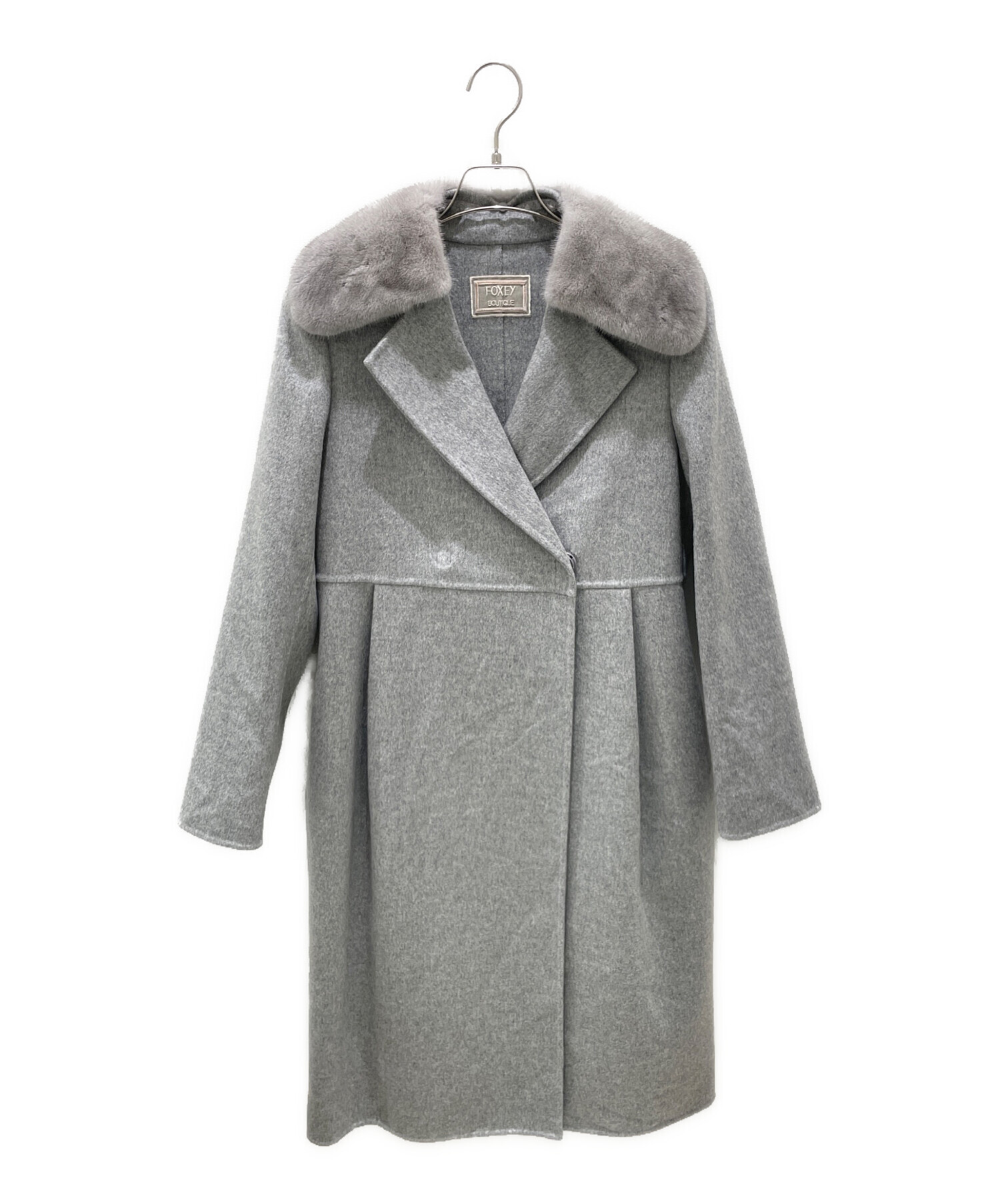 フォクシー　受注カシミヤコート 中古・古着通販】FOXEY (フォクシー) ミンクカラーカシミヤコート