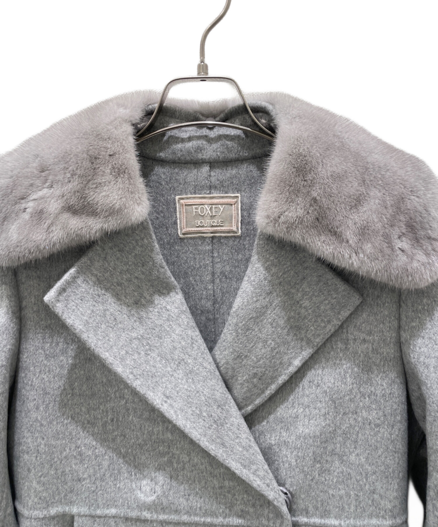 中古・古着通販】FOXEY (フォクシー) ミンクカラーカシミヤコート
