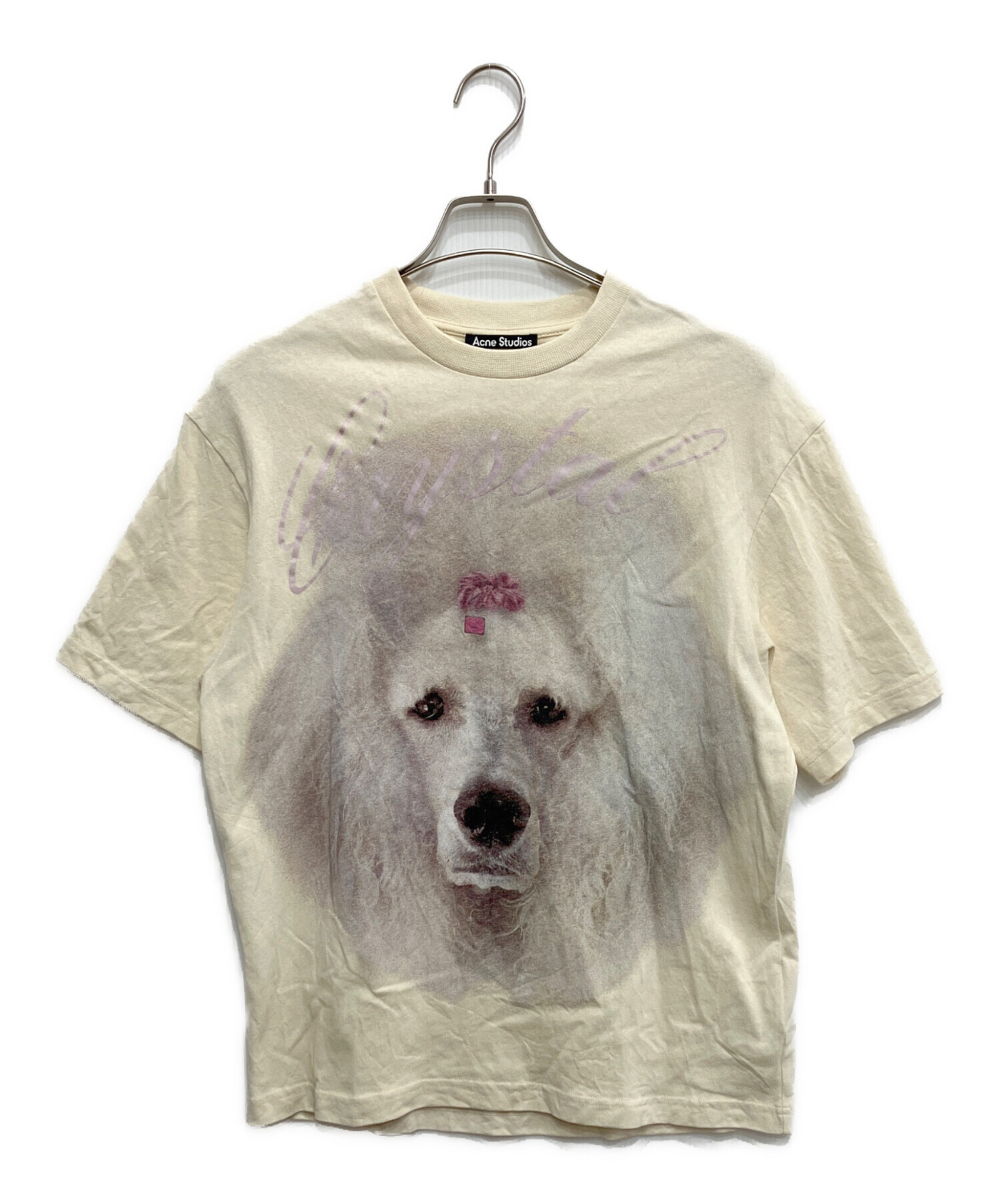 Acne Studios アクネストゥディオズ Tシャツ・カットソー XS 白 【古着】【中古】 Acne Studios - Acne Studios アクネストゥディオズ Tシャツ