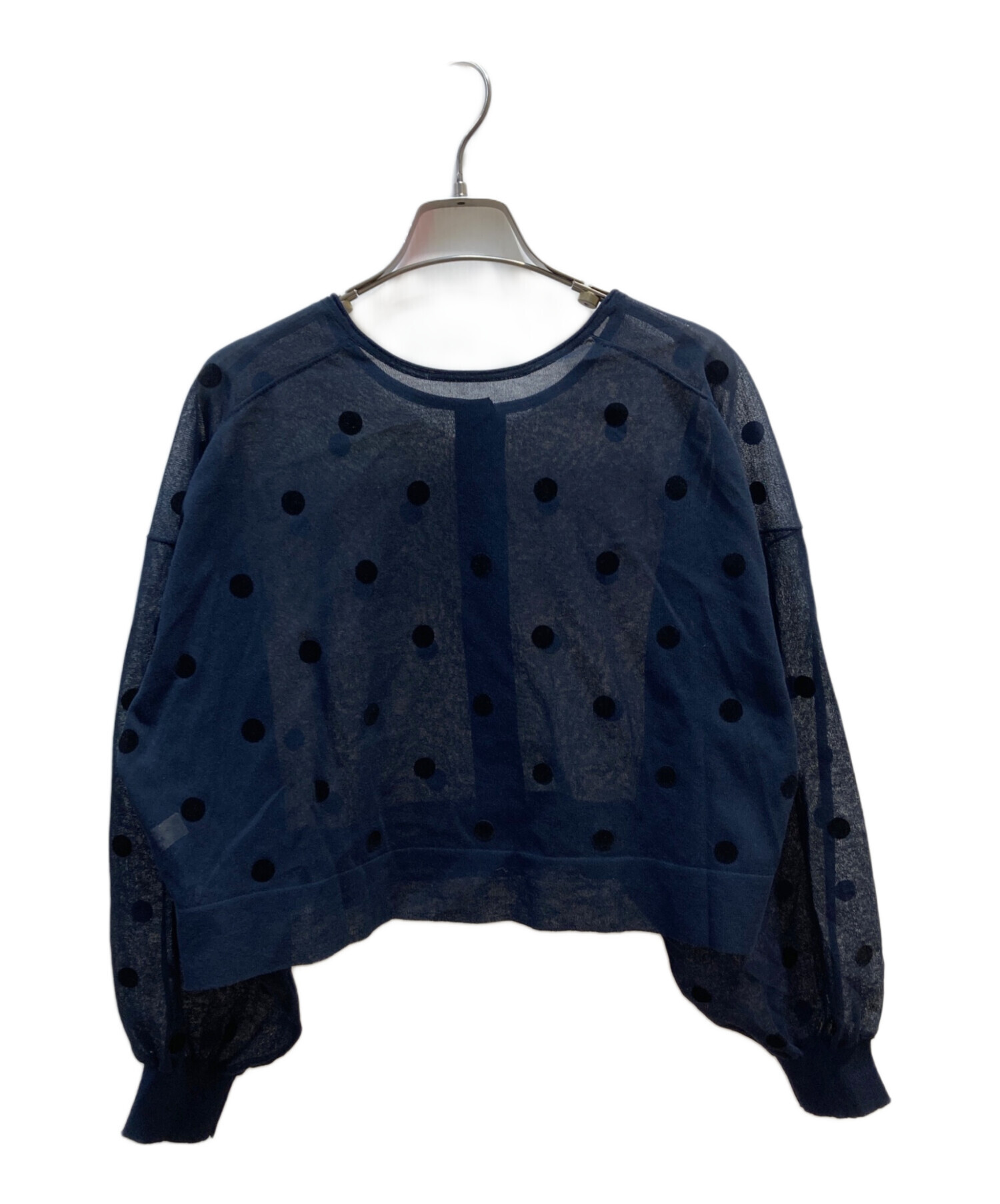 中古・古着通販】IENA (イエナ) FILMY ドット カーディガン ネイビー