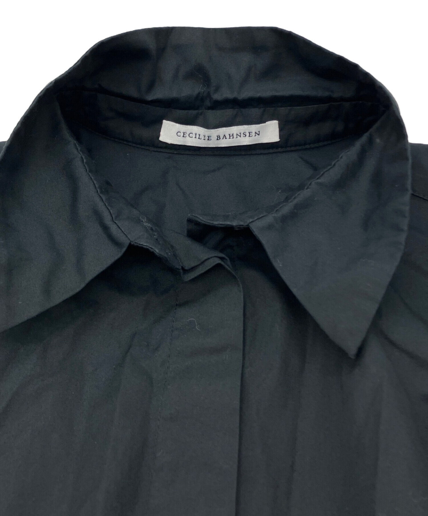 cecilie bahnsen セシリーバンセン パフスリーブ シャツワンピース 中古・古着通販】Cecilie Bahnsen (セシリーバンセン) パフスリーブ