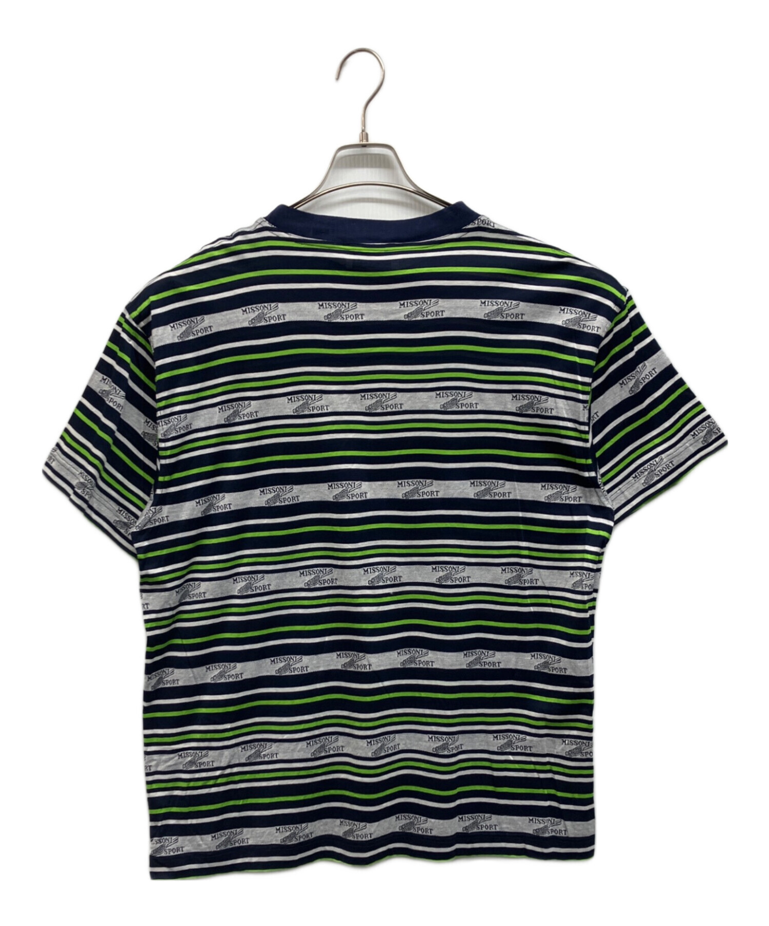 MISSONI*ミッソーニ　ボーダー柄　半袖カットソー　パフスリーブ　Tシャツ 中古・古着通販】MISSONI SPORTS (ミッソーニスポーツ) ボーダーT