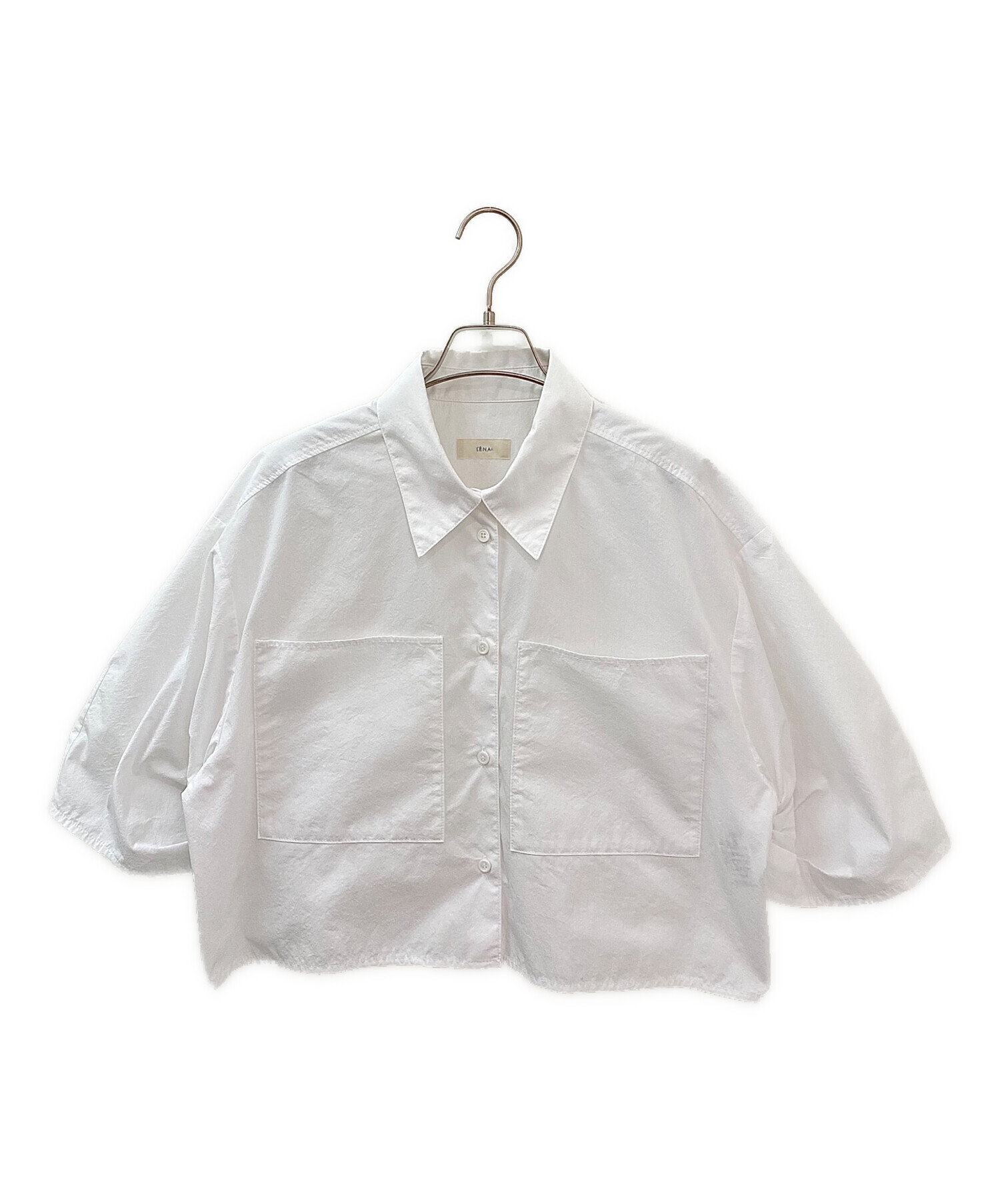 中古・古着通販】IENA (イエナ) FABRICA クロップドシャツ ホワイト 