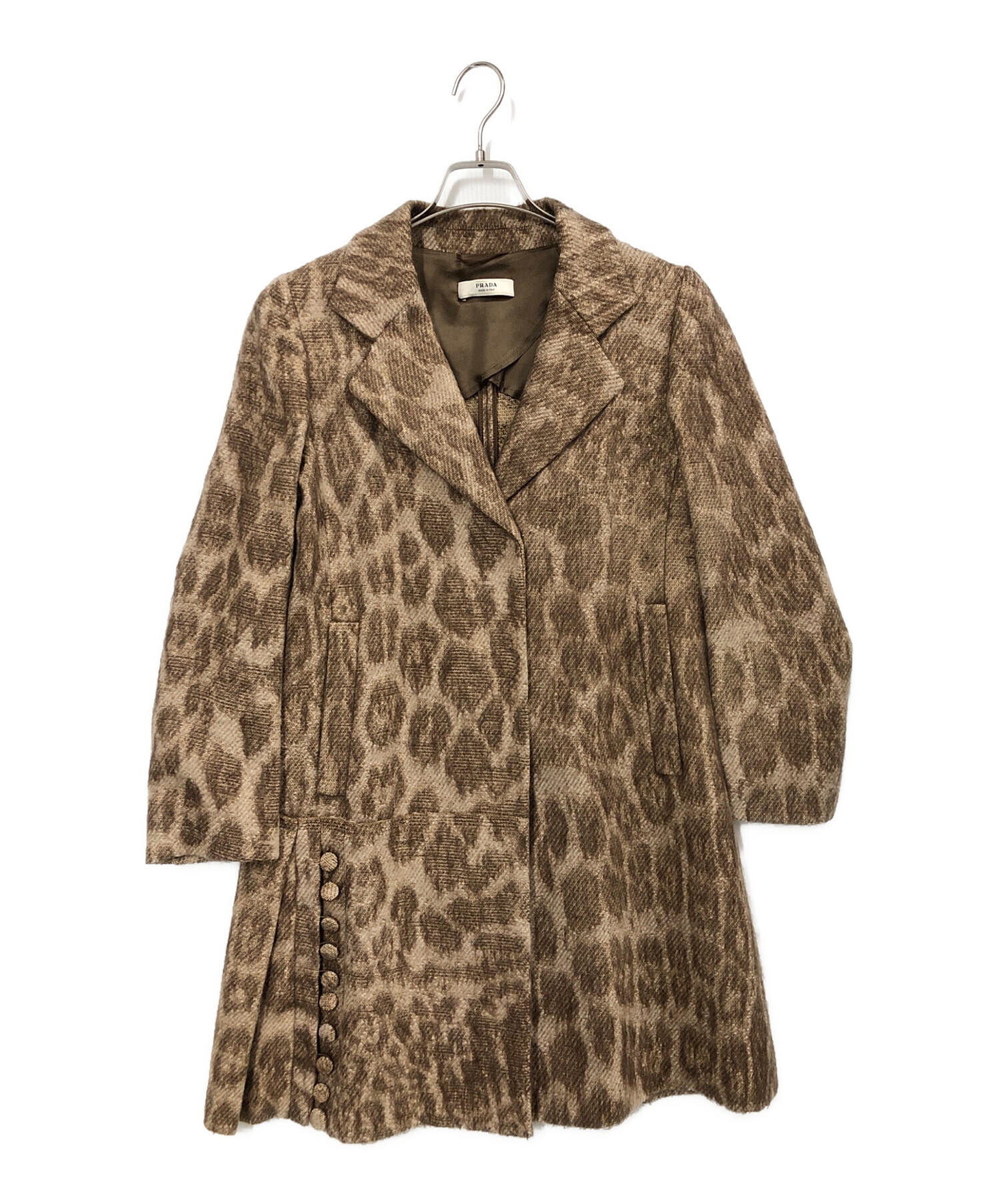 中古・古着通販】PRADA (プラダ) コート ベージュ サイズ:40｜ブランド