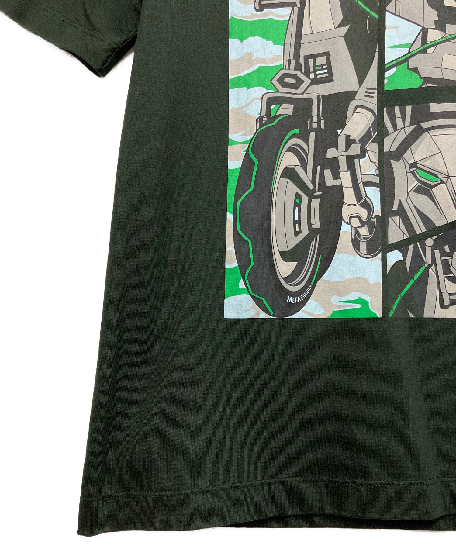 中古・古着通販】HERMES (エルメス) MEGA Chariot Tシャツ グリーン