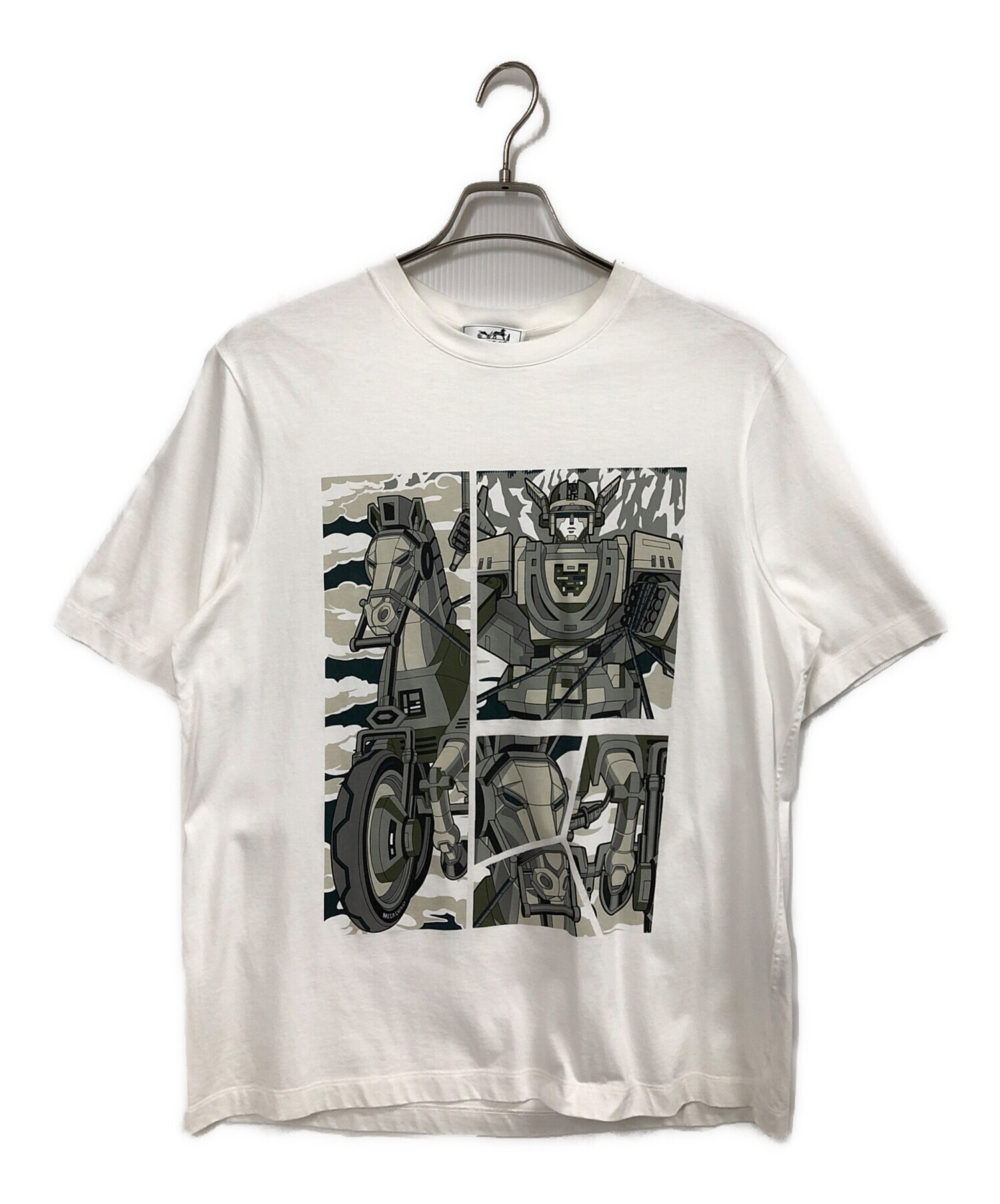 中古・古着通販】HERMES (エルメス) MEGA Chariot Tシャツ ホワイト