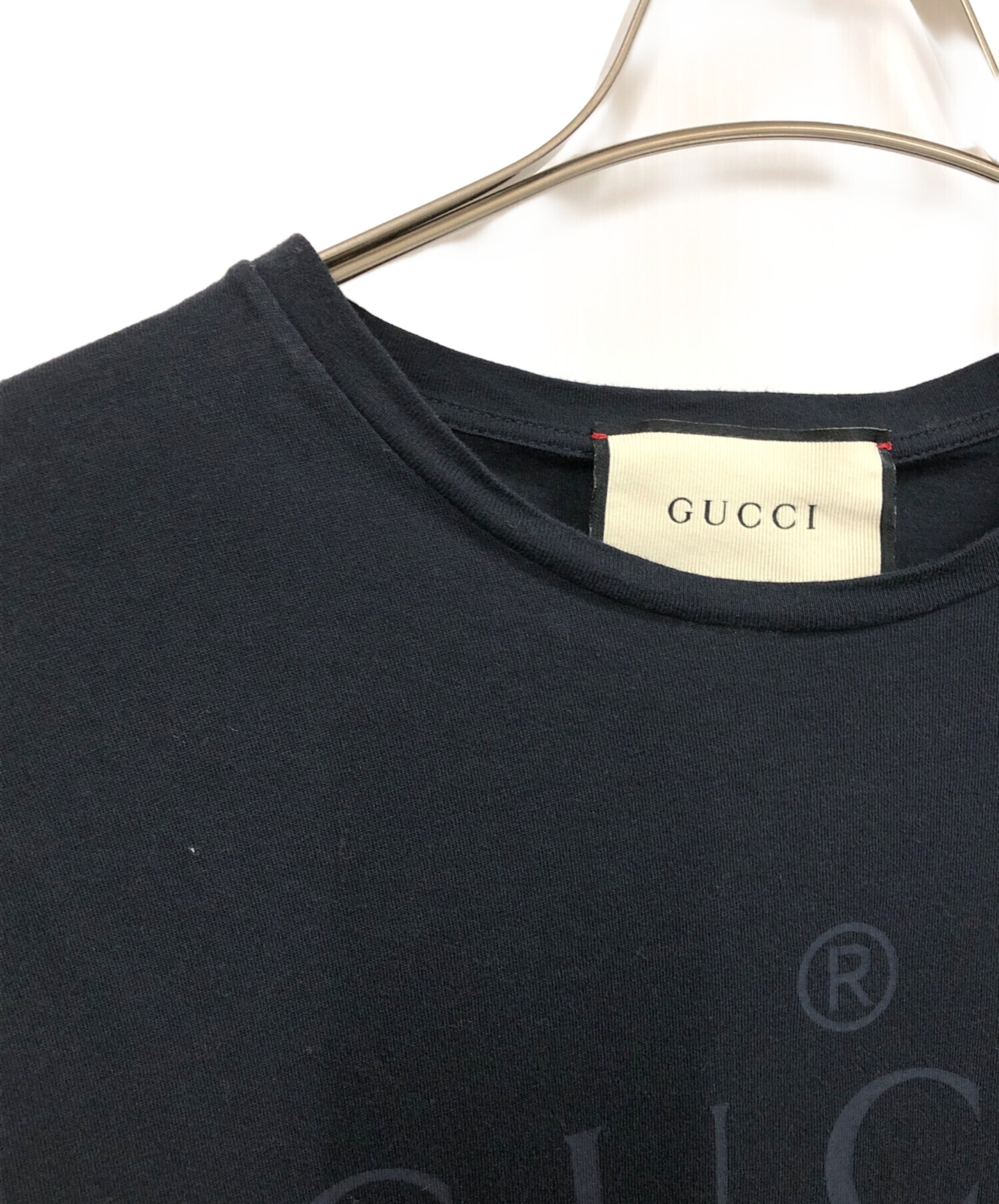 中古・古着通販】GUCCI (グッチ) プリントTシャツ ブラック サイズ:S