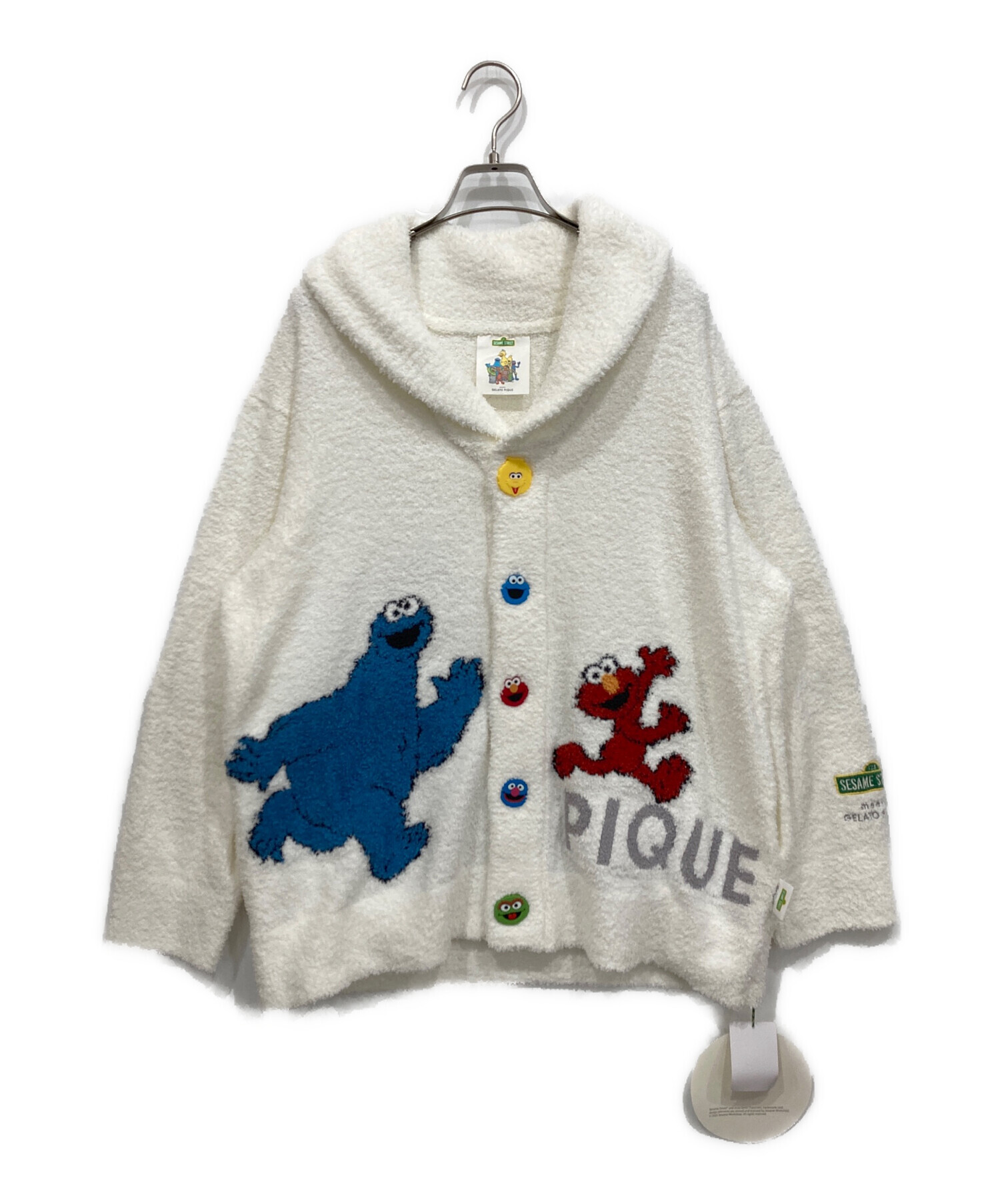 ジェラートピケ　SESAME STREET ジャガードショールカーディガン ジェラートピケ gelato pique 【SESAME STREET】【UNISEX】ジャガード