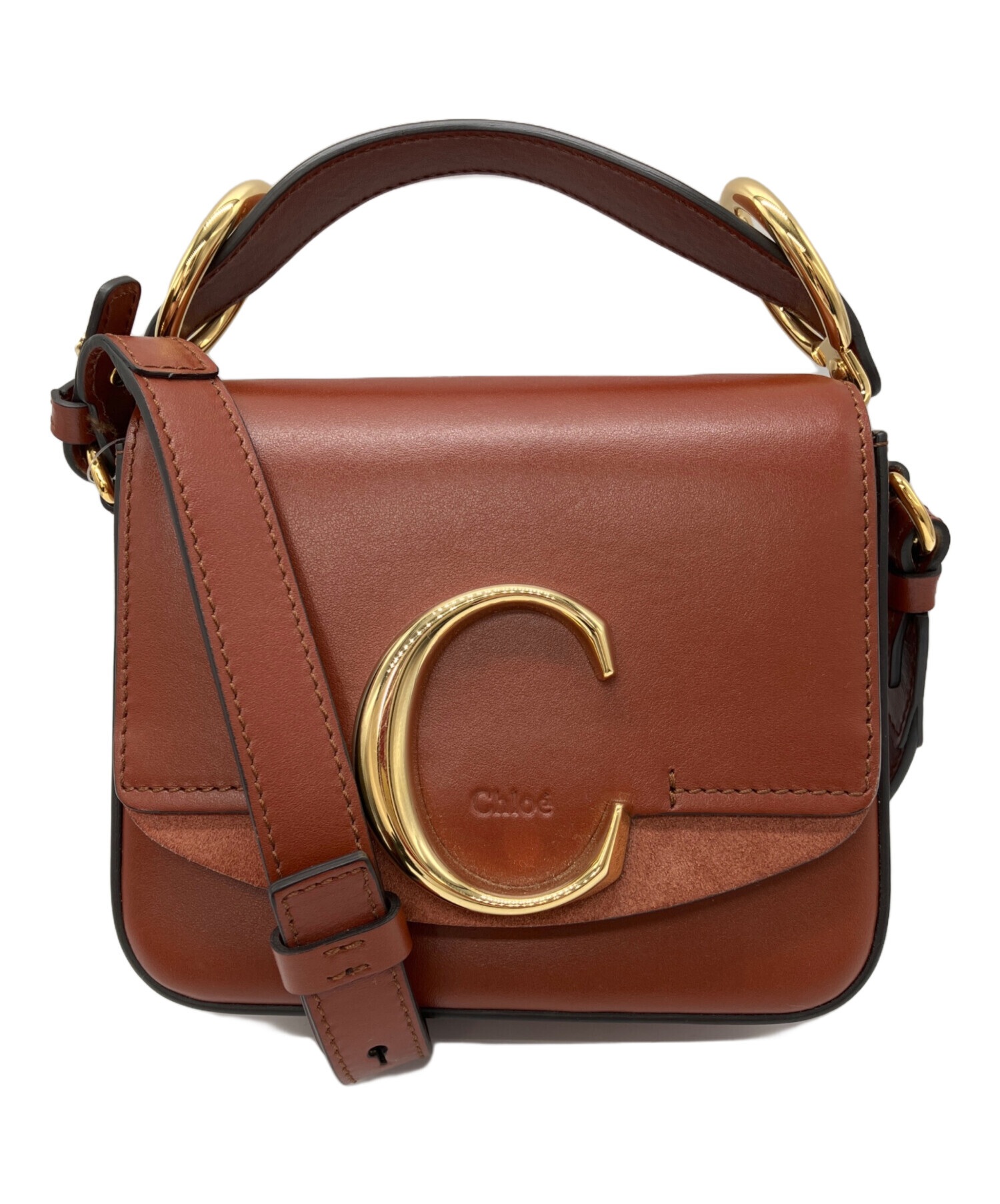 中古・古着通販】Chloe (クロエ) Mini Chloe C Bag ブラウン｜ブランド