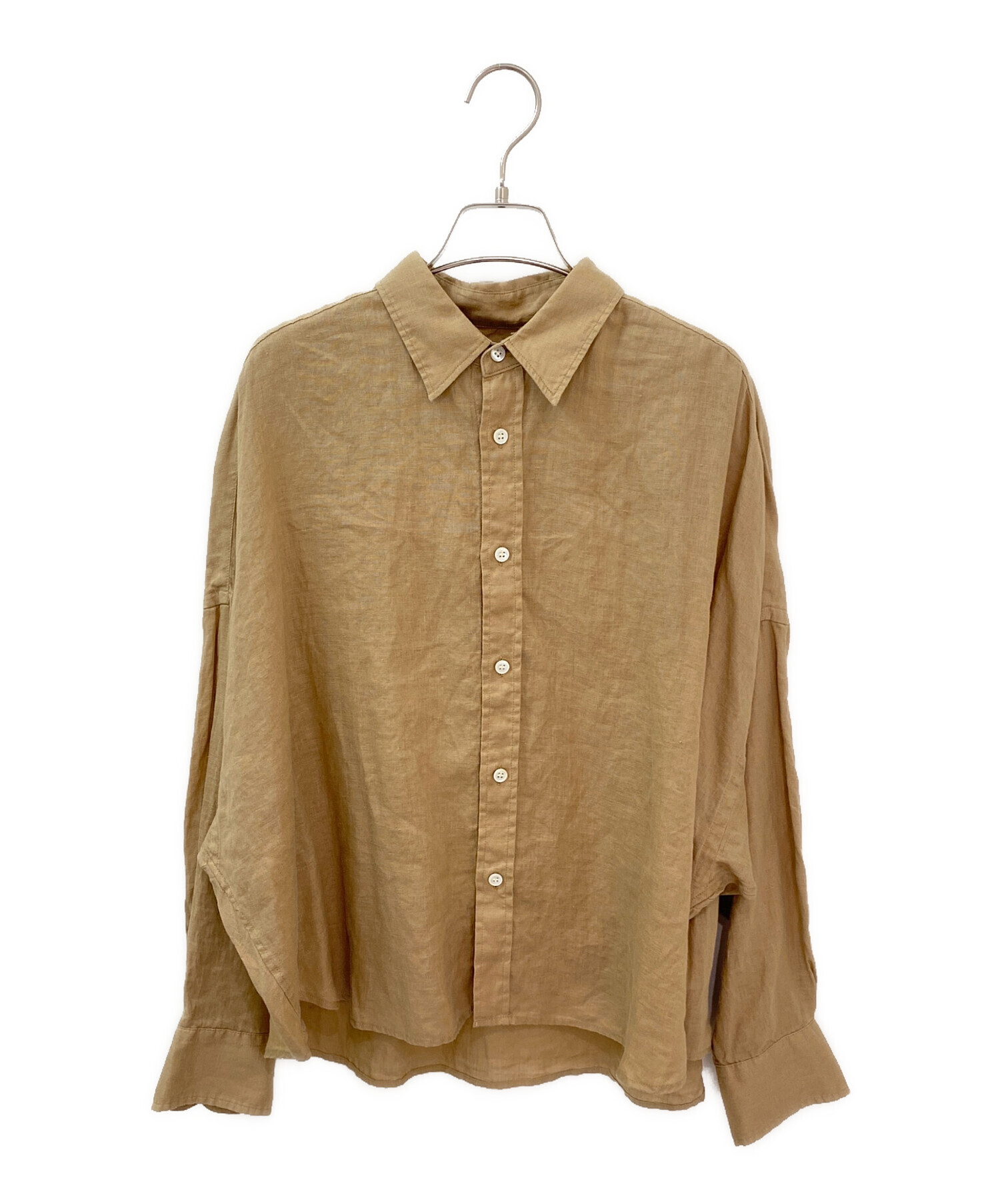 中古・古着通販】Plage (プラージュ) Linen Short シャツ ベージュ 