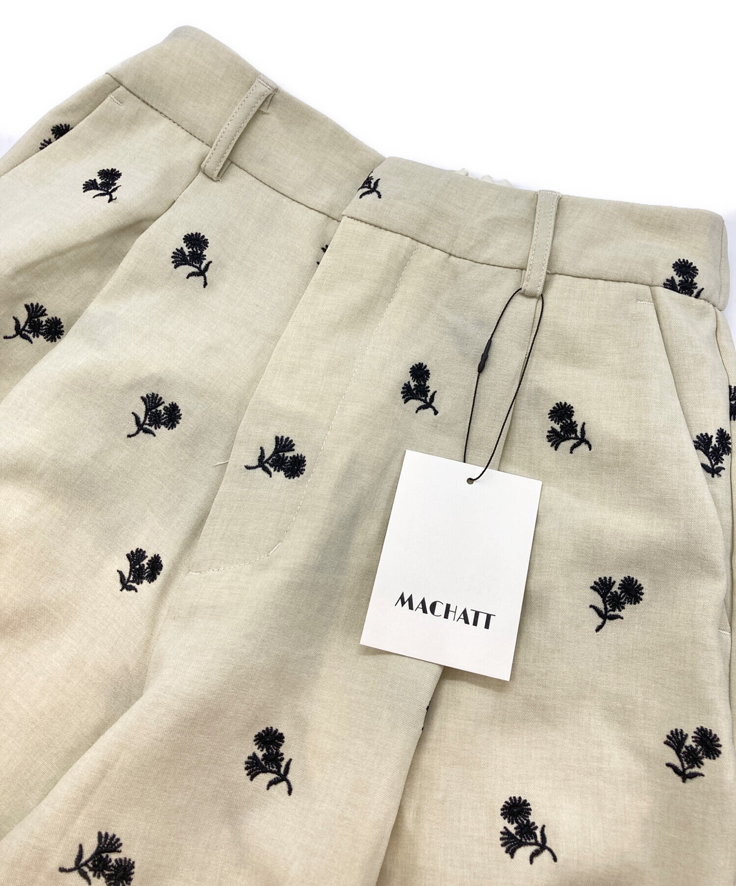 machatt マチャット エンブロイダリーワイドパンツ マチャット エン