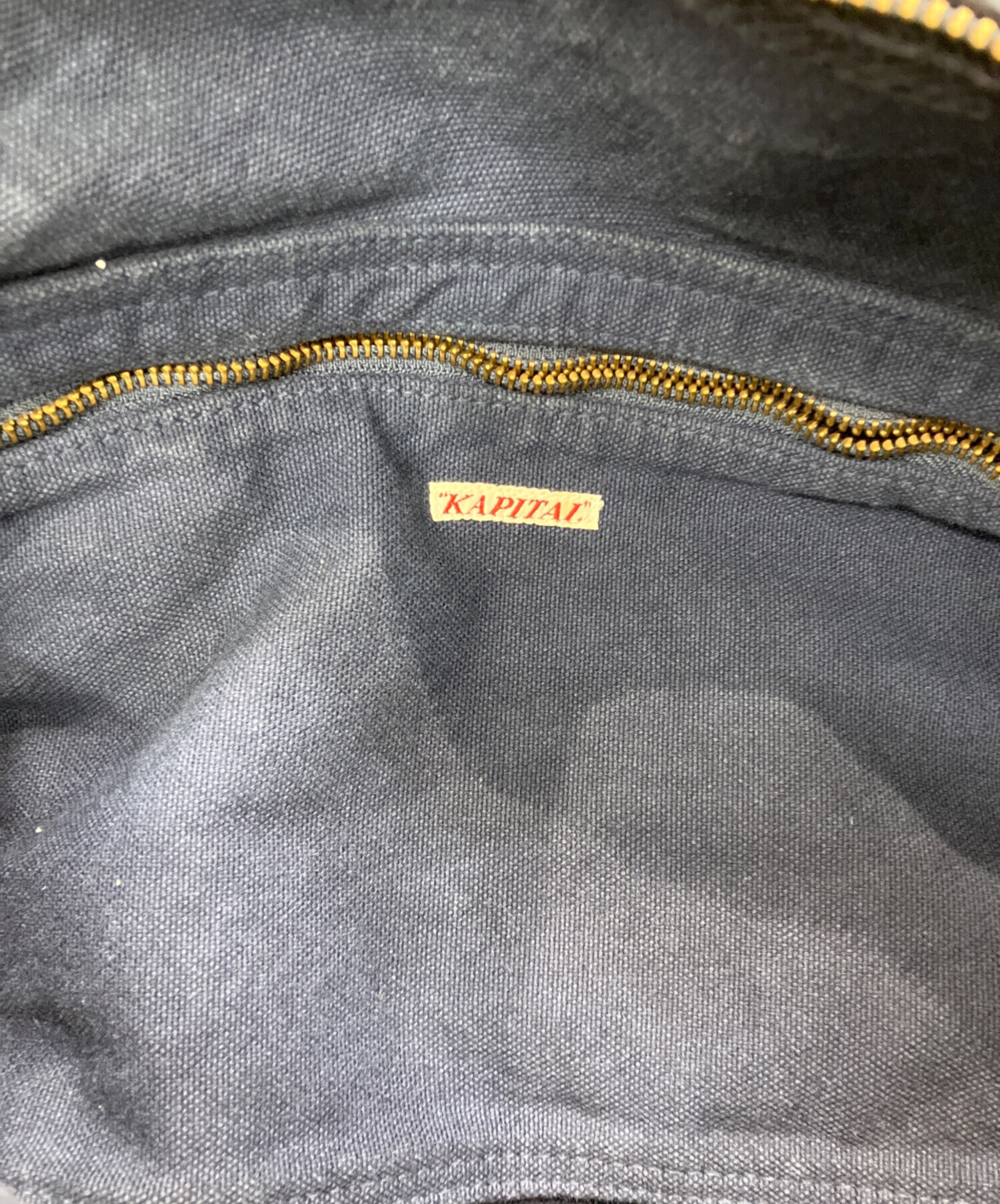 kapital スナフキンバッグ キャピタル　ブラック KAPITAL キャピタル 6号帆布スナフキンBAG/ ブラックの通販情報 - SE7EN