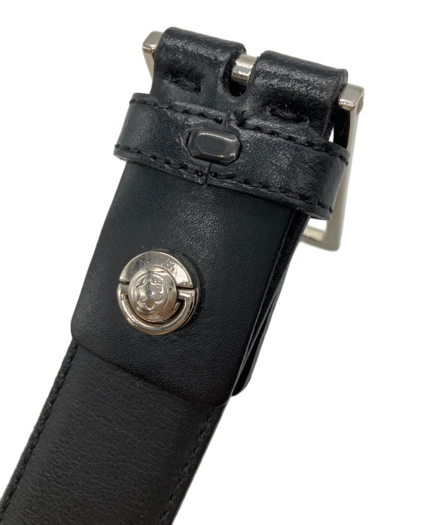 中古・古着通販】MONTBLANC (モンブラン) レザーベルト ブラック