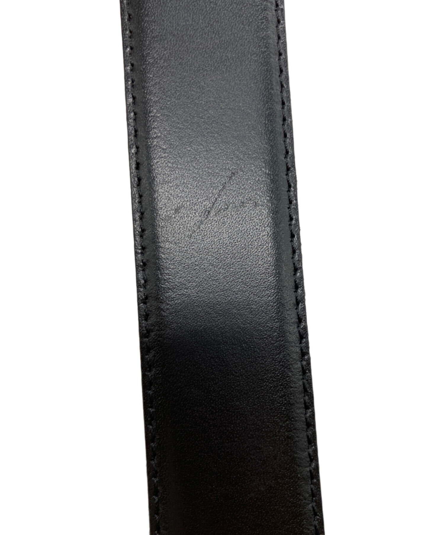 中古・古着通販】MONTBLANC (モンブラン) レザーベルト ブラック