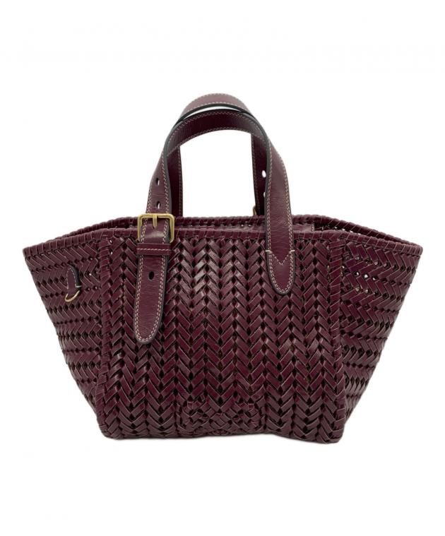 Anya Hindmarch Neesonブラウンレザートートバッグ 中古・古着通販】ANYA HINDMARCH (アニヤ・ハインドマーチ) The Neeson
