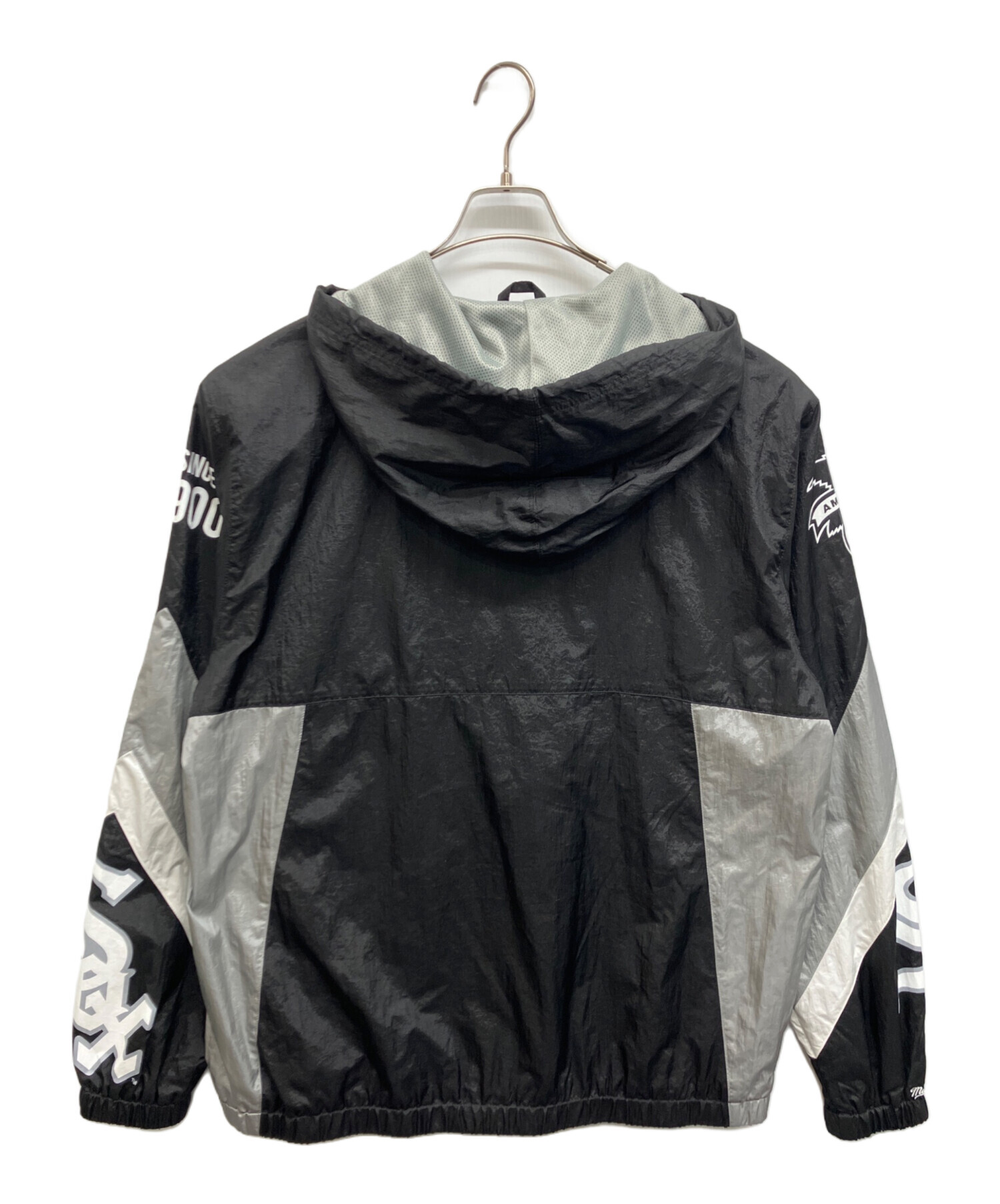  ハーフジップ ジャケット ブラック ホワイト XL 古着 中古・古着通販】MITCHELL & NESS (ミッチェルアンドネス) ハーフ