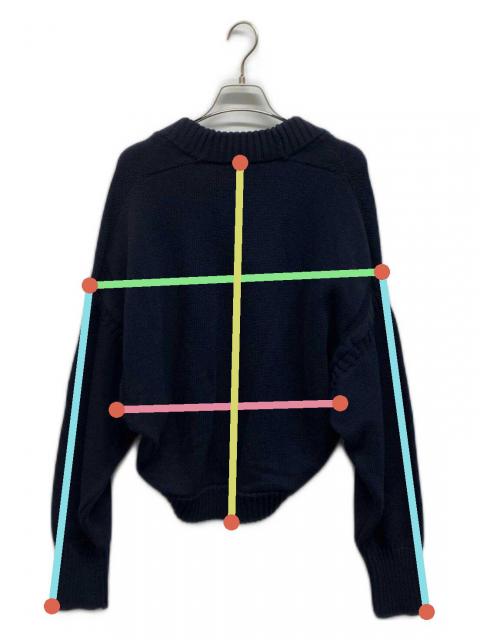 中古・古着通販】HYKE (ハイク) C/N GANSEY SWEATER BOLERO HYKE