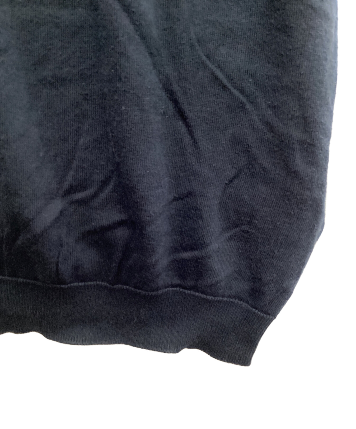 中古・古着通販】PRADA (プラダ) ニットポロシャツ ネイビー サイズ:48