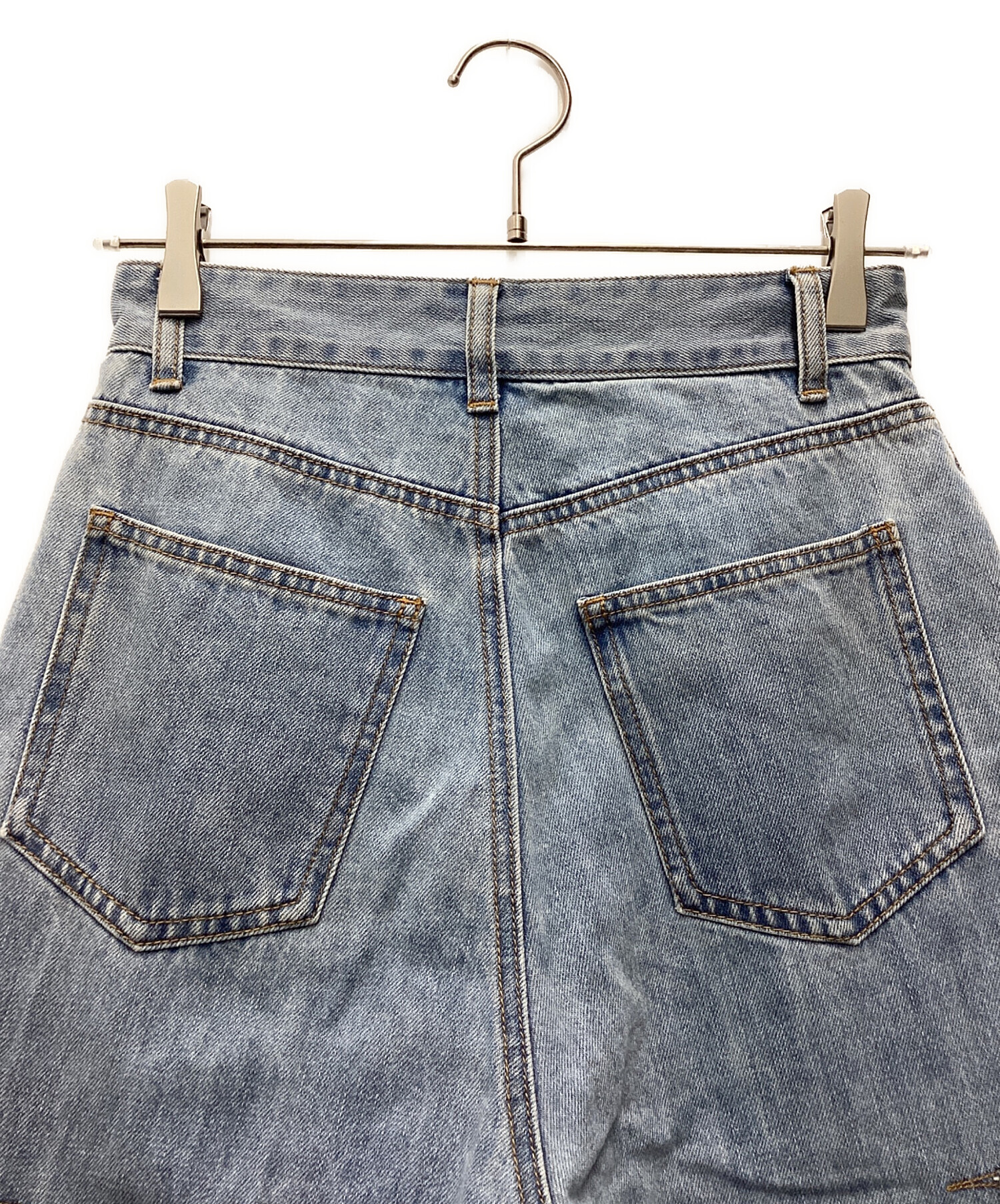 中古・古着通販】CADUNE (カデュネ) サイドスリットデニム ブルー