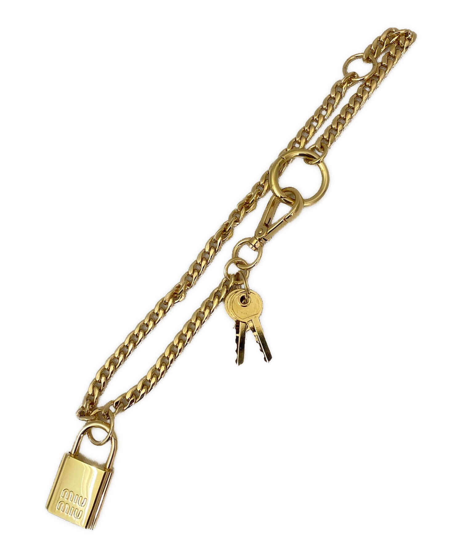 中古・古着通販】MIU MIU (ミュウミュウ) メタルキーリング トリック