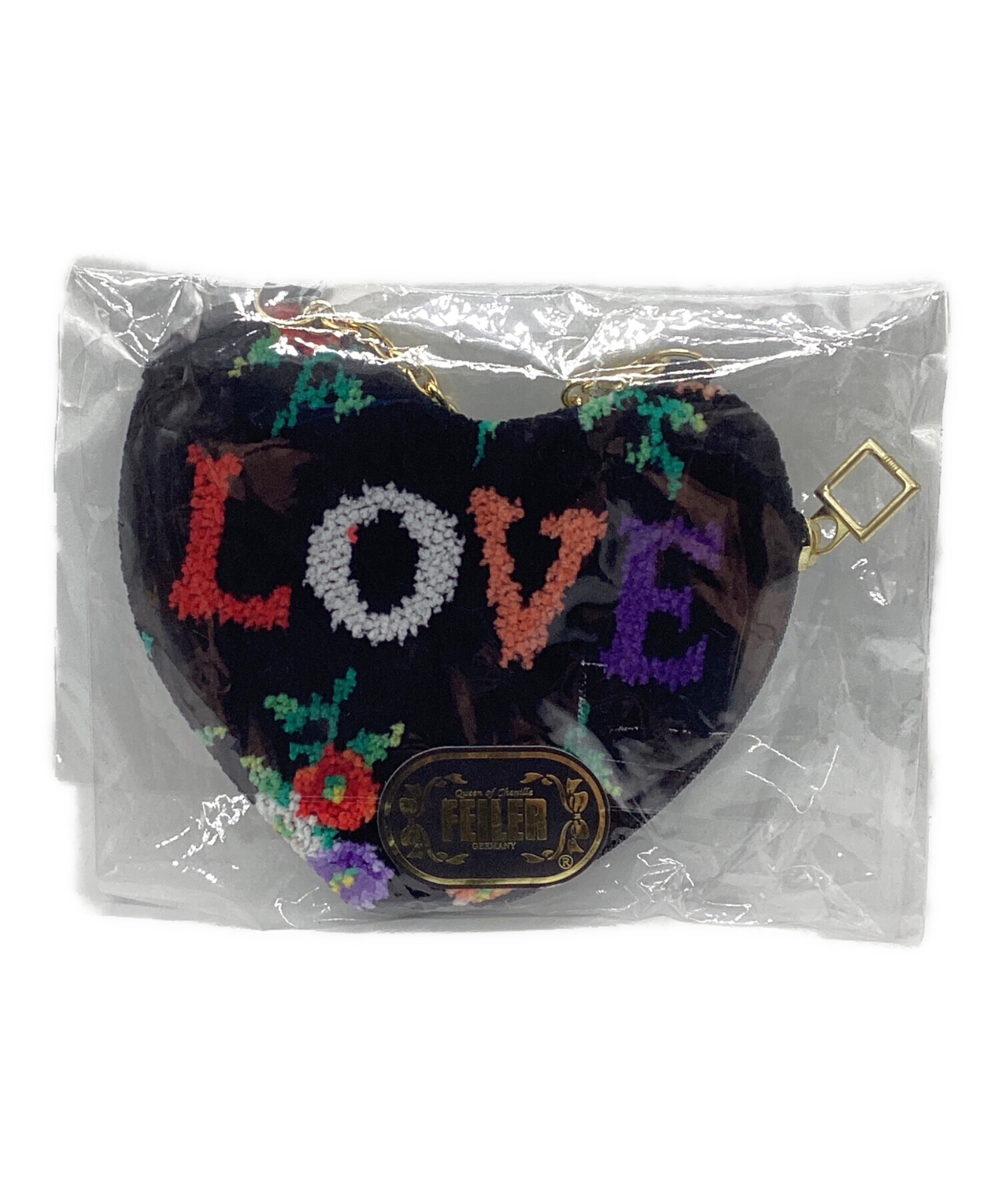 中古・古着通販】FEILER (フェイラー) HOPE LOVEハート型ポーチ SHOGO