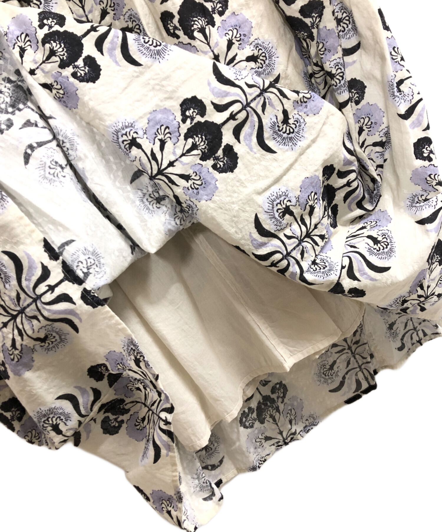 ne Quittez pas ヌキテパ 刺繍 ノースリーブ ワンピース Cotton Voile