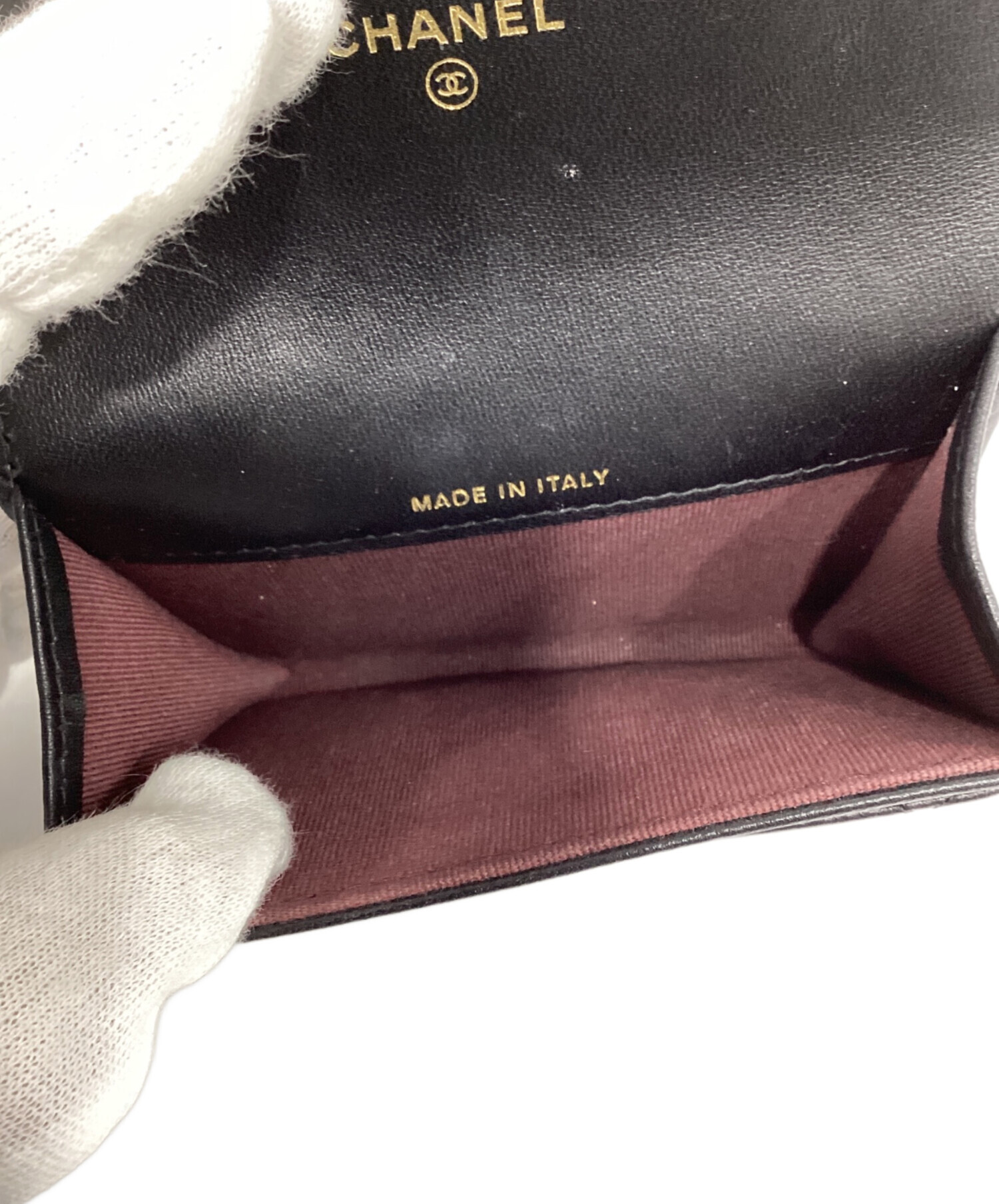 中古・古着通販】CHANEL (シャネル) マトラッセ カードケース ブラック