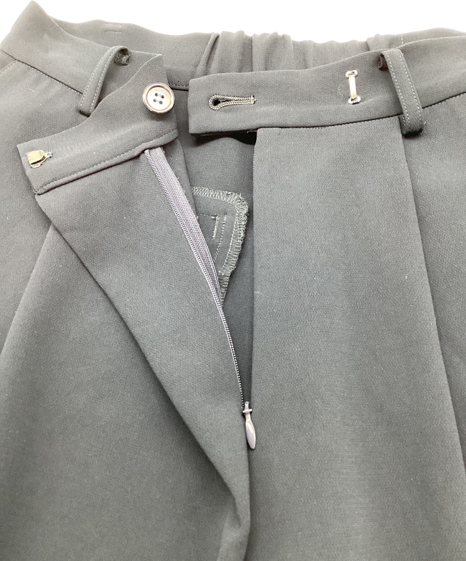 中古・古着通販】SOEJU (ソージュ) タックパンツ ネイビー サイズ:M
