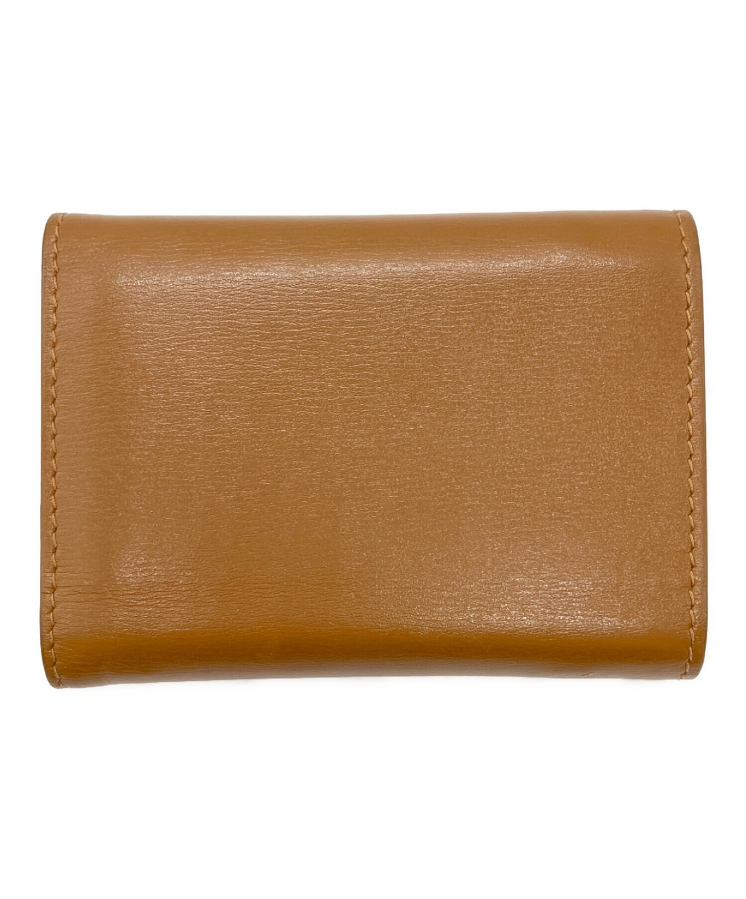 本物新品未使用　JIL SANDER ブラウン 折り財布 中古・古着通販】JIL SANDER (ジルサンダー) 3つ折り財布 ブラウン
