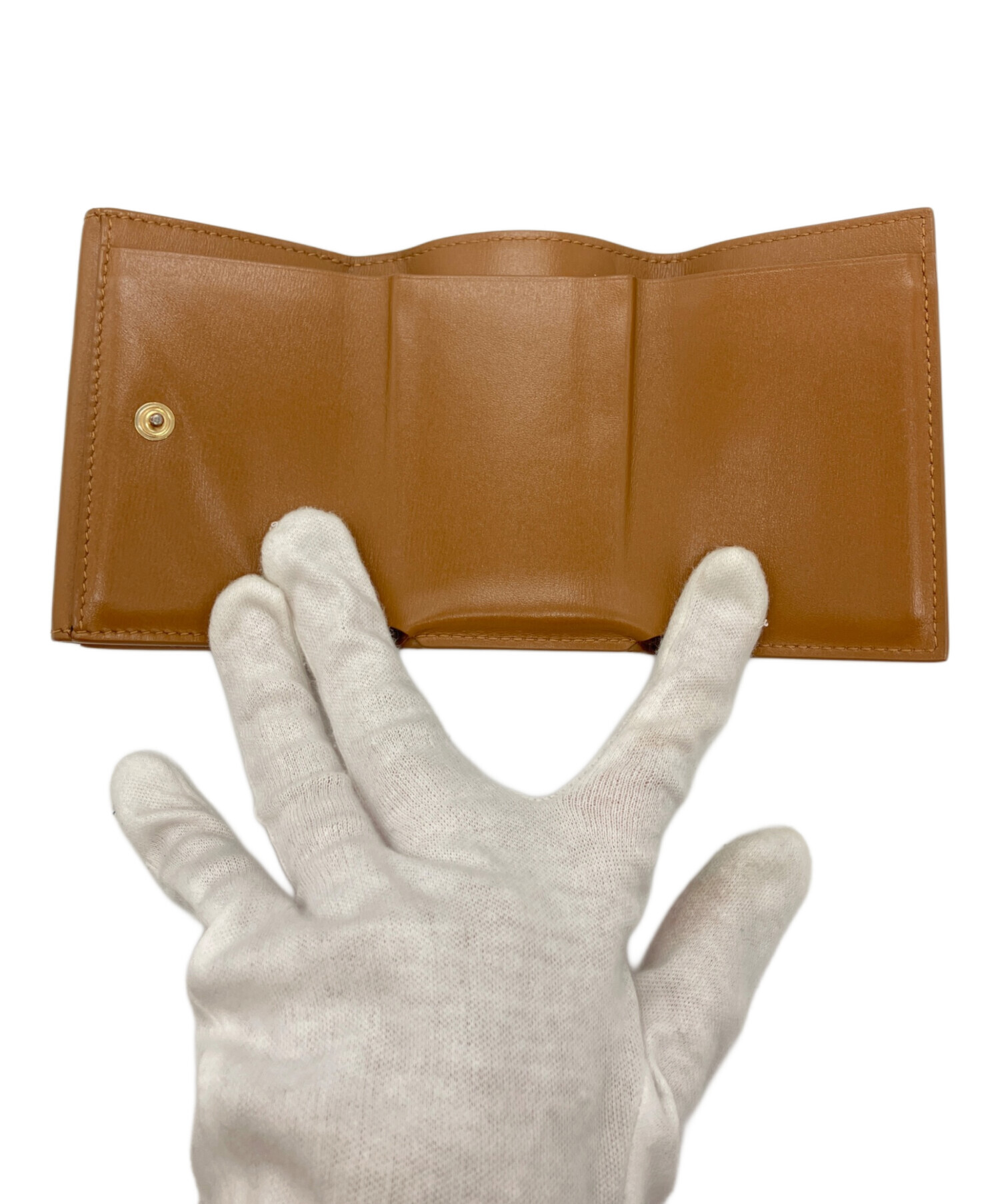 本物新品未使用　JIL SANDER ブラウン 折り財布 中古・古着通販】JIL SANDER (ジルサンダー) 3つ折り財布 ブラウン