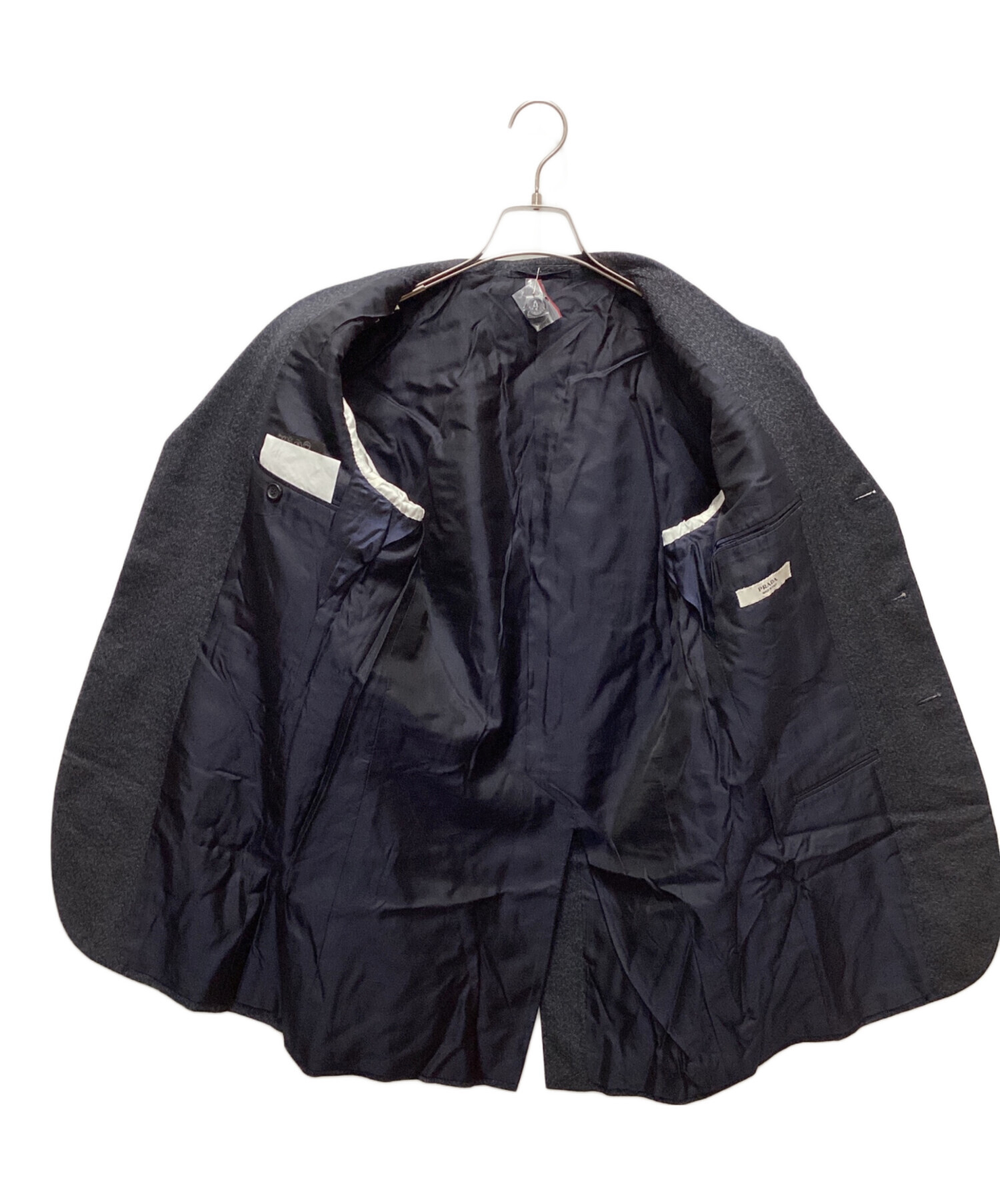 中古・古着通販】PRADA (プラダ) 3Bテーラードジャケット ネイビー