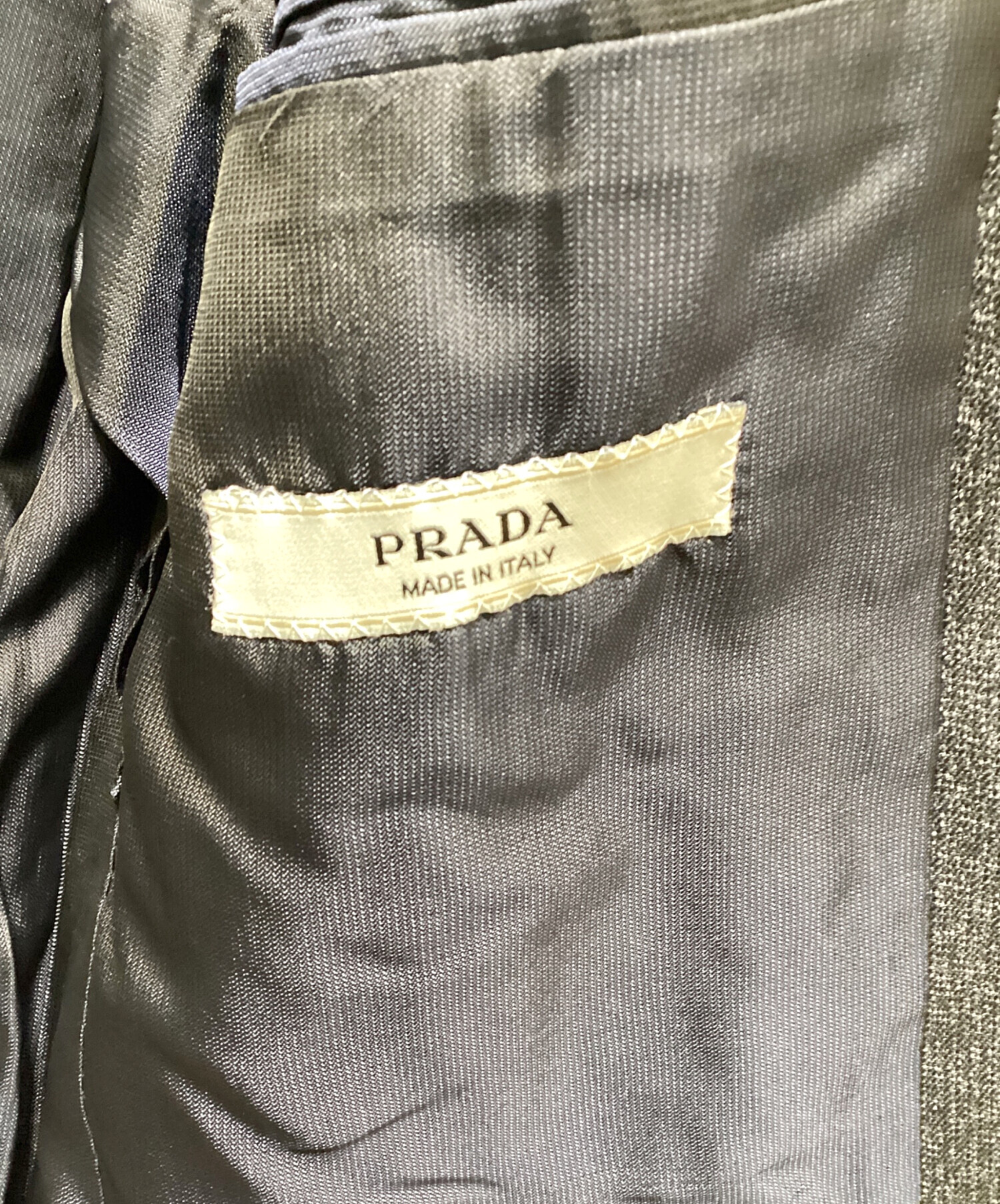 中古・古着通販】PRADA (プラダ) 3Bテーラードジャケット ネイビー