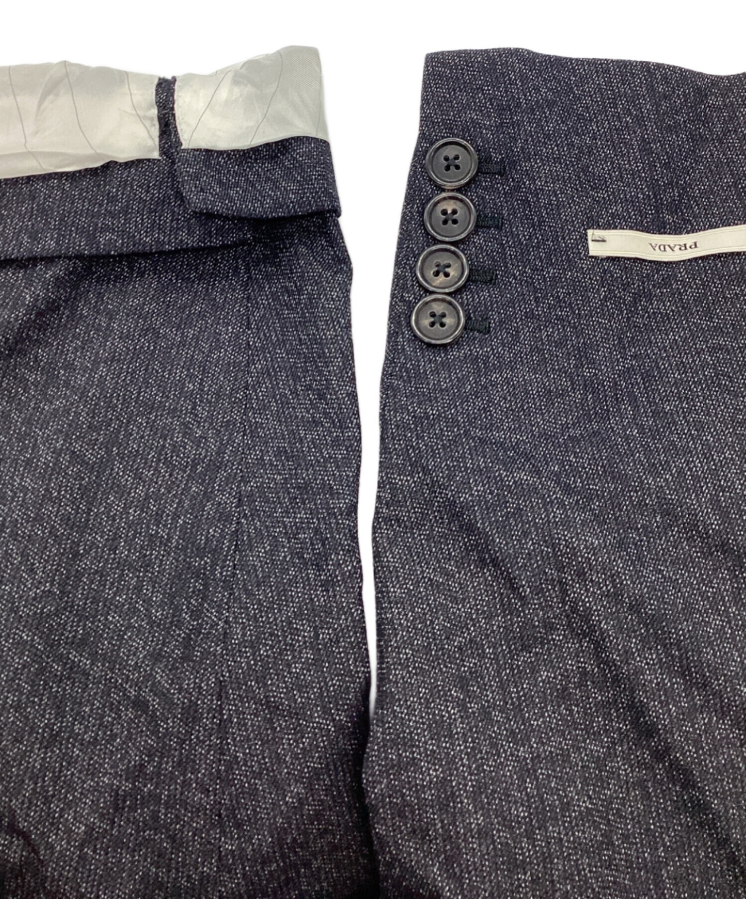 中古・古着通販】PRADA (プラダ) 3Bテーラードジャケット ネイビー