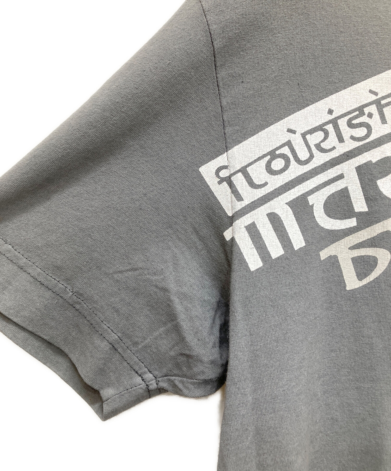 中古・古着通販】DIESEL (ディーゼル) プリントTシャツ グレー サイズ