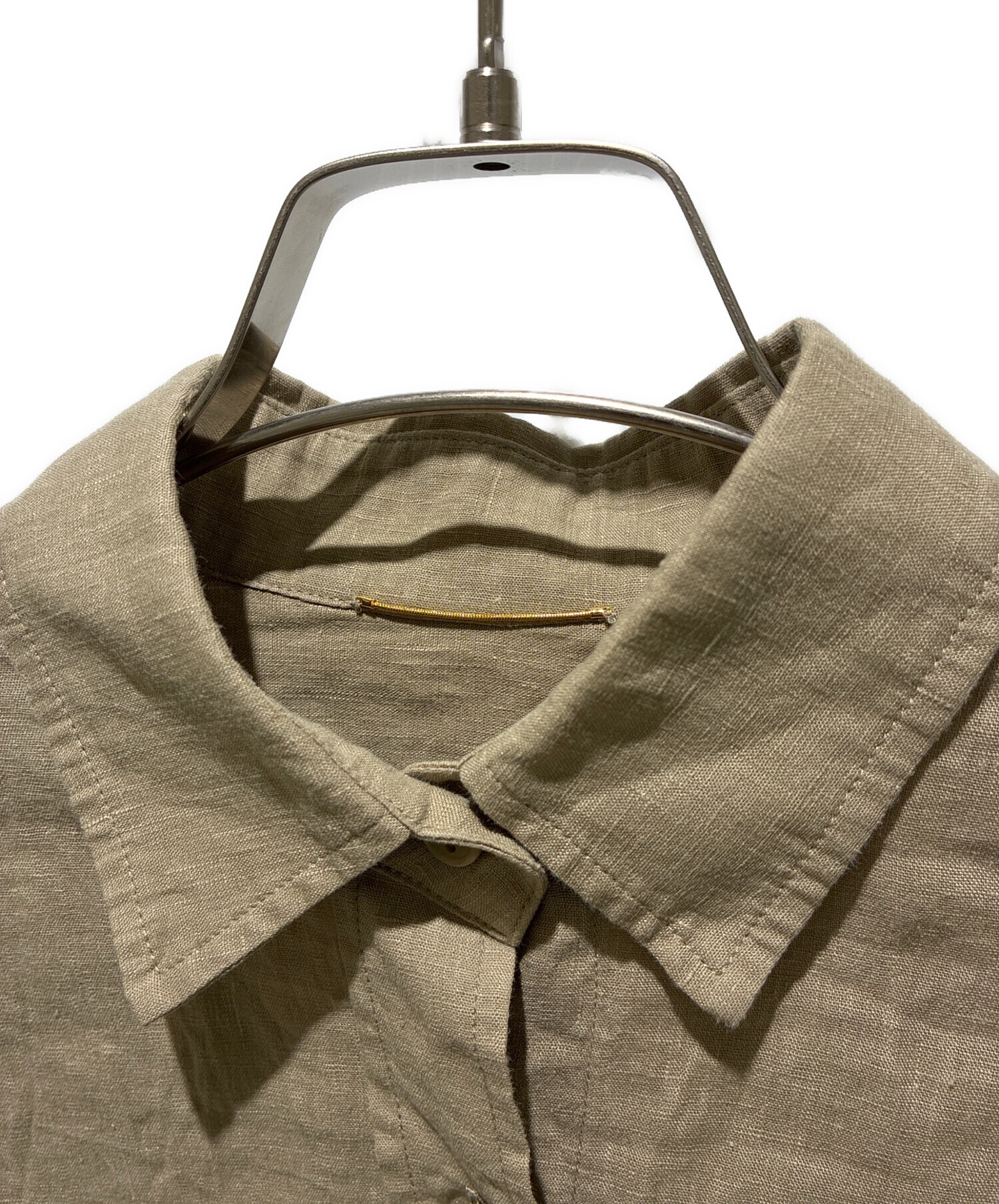Deuxieme Classe カジュアルシャツ M ベージュ 【古着】【中古】【送料無料】 中古・古着通販】MUSE de Deuxieme Classe (ミューズ ドゥーズィエム