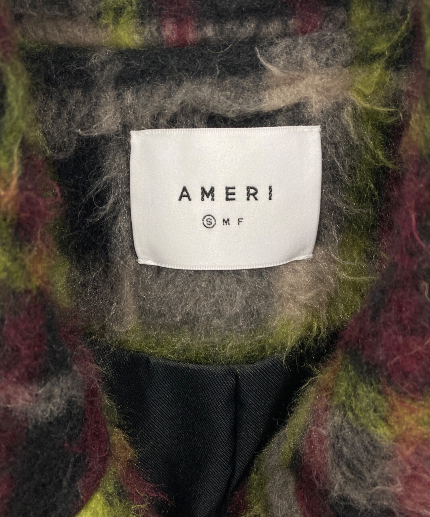 中古・古着通販】AMERI (アメリ) ADORABLE SHAGGY CHECK COAT サイズ:S